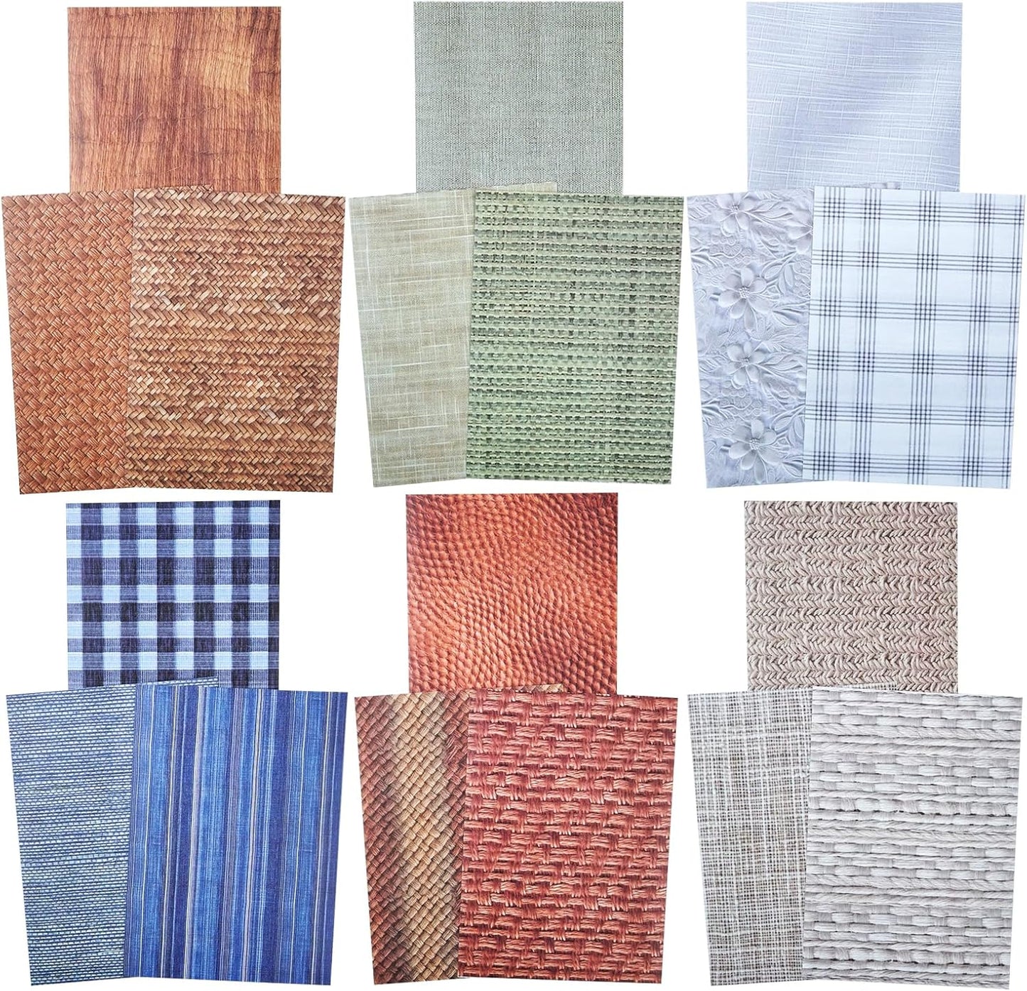 Fabric-Style Washi Sticker Set, 60PCS Vintage Ephemera for Scrapbooking, Journaling, DIY Crafts and Planner Supplies