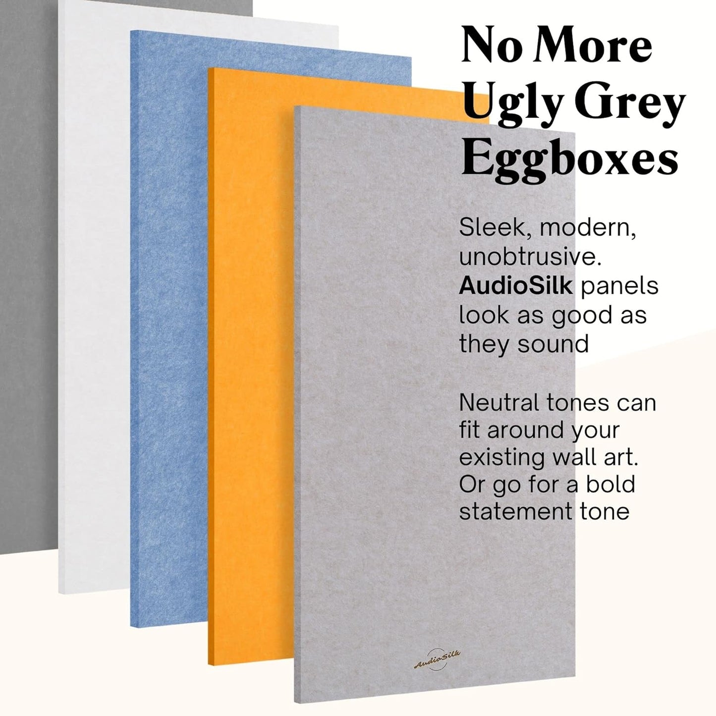 Acoustic Panel, Large, 46" x 23", Natural