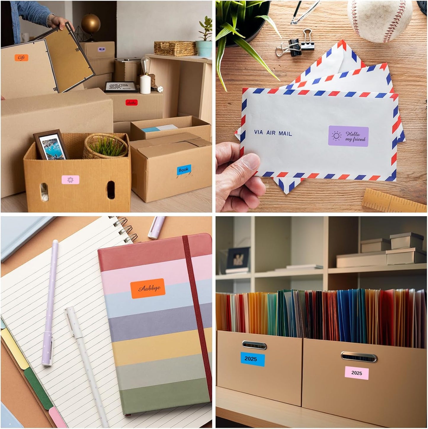 8-1/2 x 11 Neon Color High Light Labels for Laser & Inkjet Printer, Strong Adhesive (Red, 1" x 2-5/8" - 30 Per Page | 600 Labels)