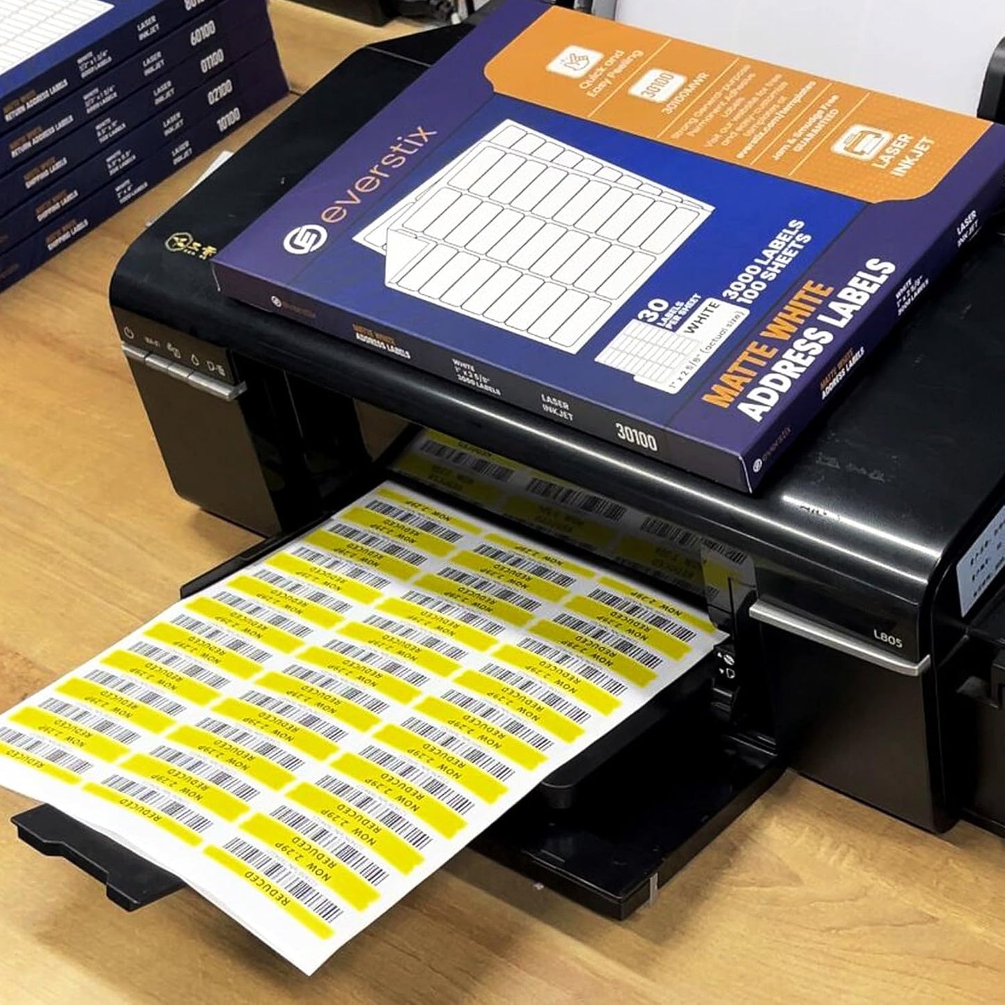 2/3" x 1-3/4", 25 Sheets, 1500 Return Address Labels for Laser & Inkjet Printers, Permanent Adhesive, Letter Size