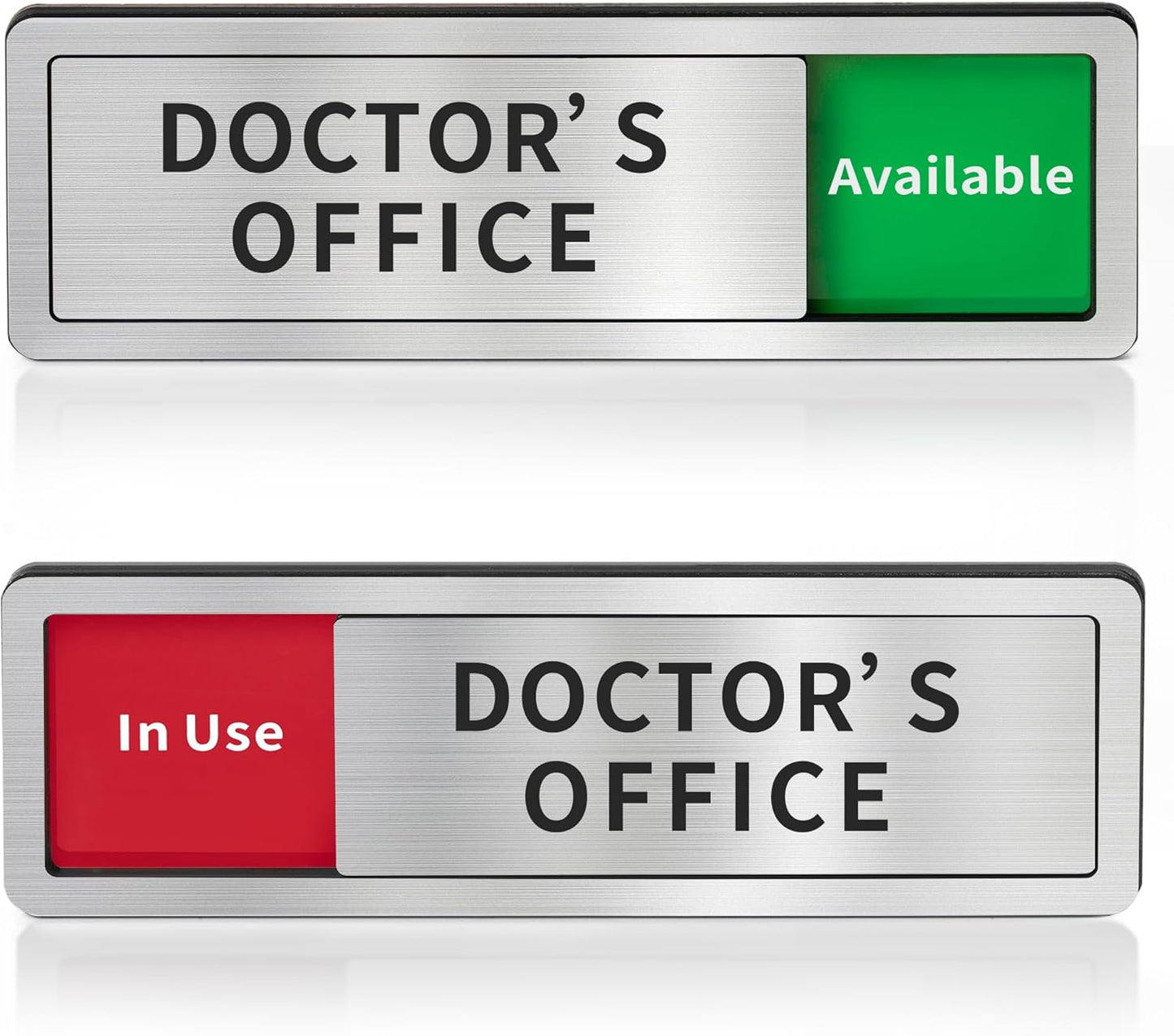 Doctor's Office Sign,Do Not Disturb- In Use/Available Slider Signs for Medical Clinics Hospital,Vacant Occupied In Session Door Sign