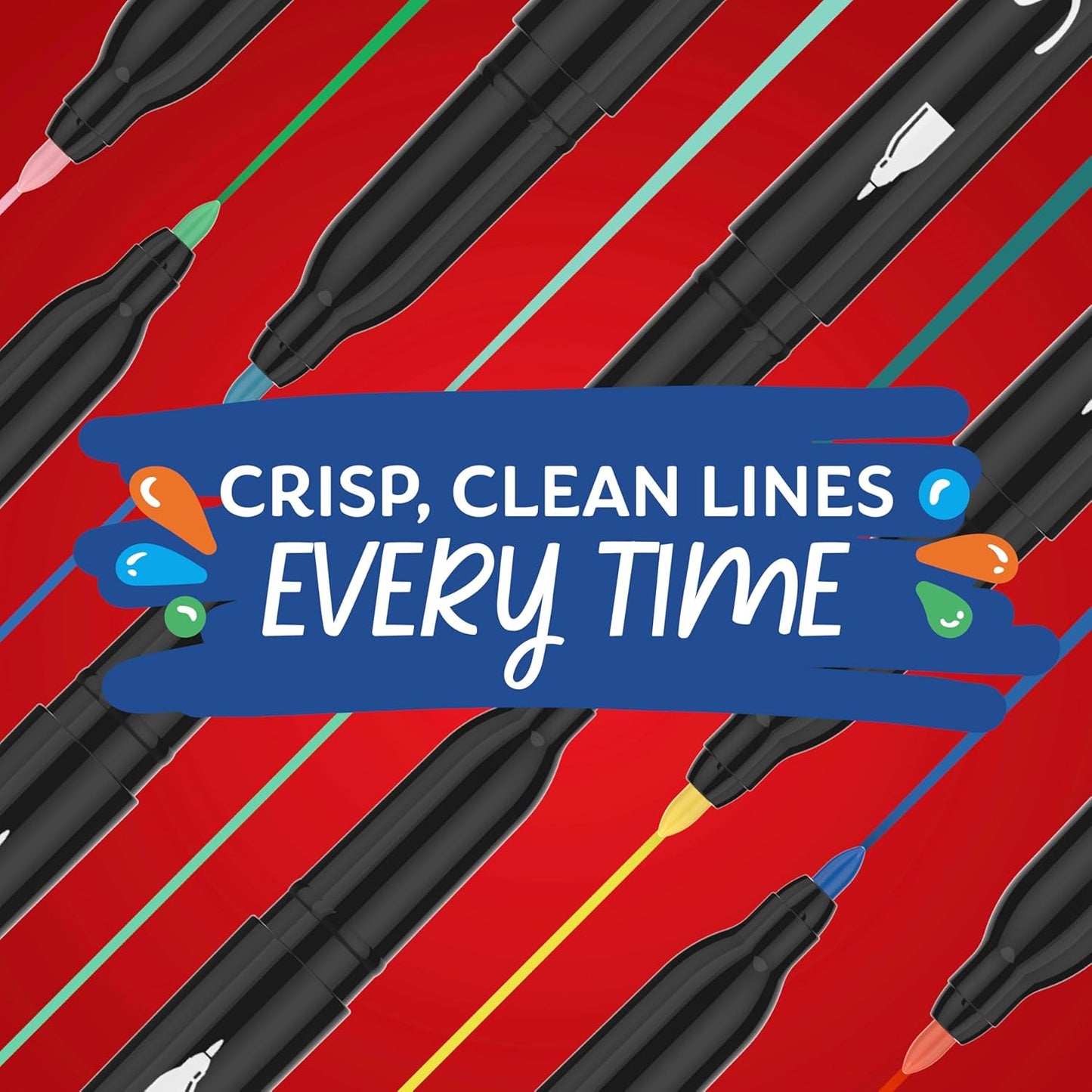 Sharpie Creative Markers Variety Pack, Water-Based Acrylic Paint Markers, Assorted Tips and Colors, 36 Count