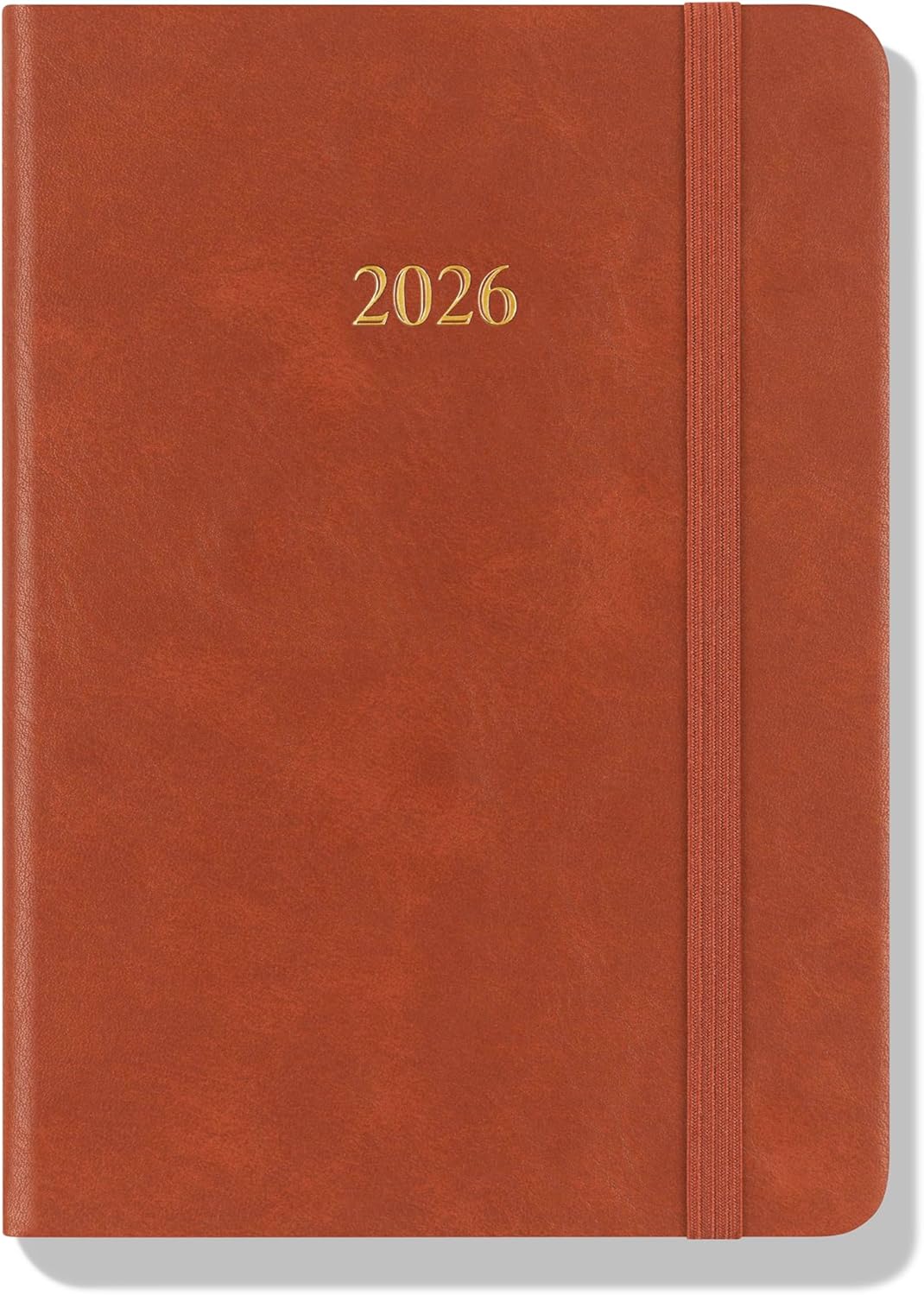 Wykeham's Executive 2026 Daily Journal Planner – US Public Holidays & Format – Customization Available (Brown, 6"×4.5")