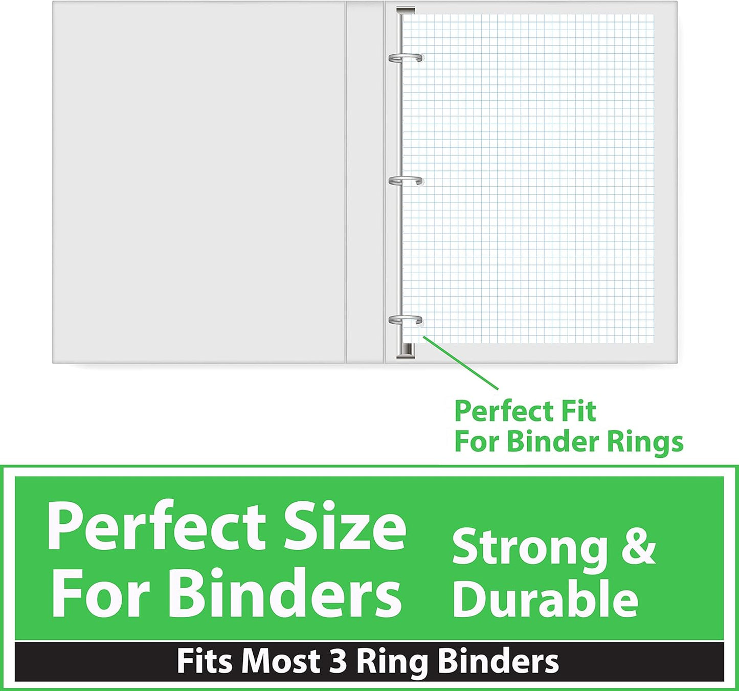 Graph Paper, Loose Leaf Graph Paper, 4 x 4 Squares Per Inch Quad Ruled Graph Paper, 10.5” x 8” Graphing Paper, 56 gsm, 150 Per Pack, 7200 Sheets (48 Pack)