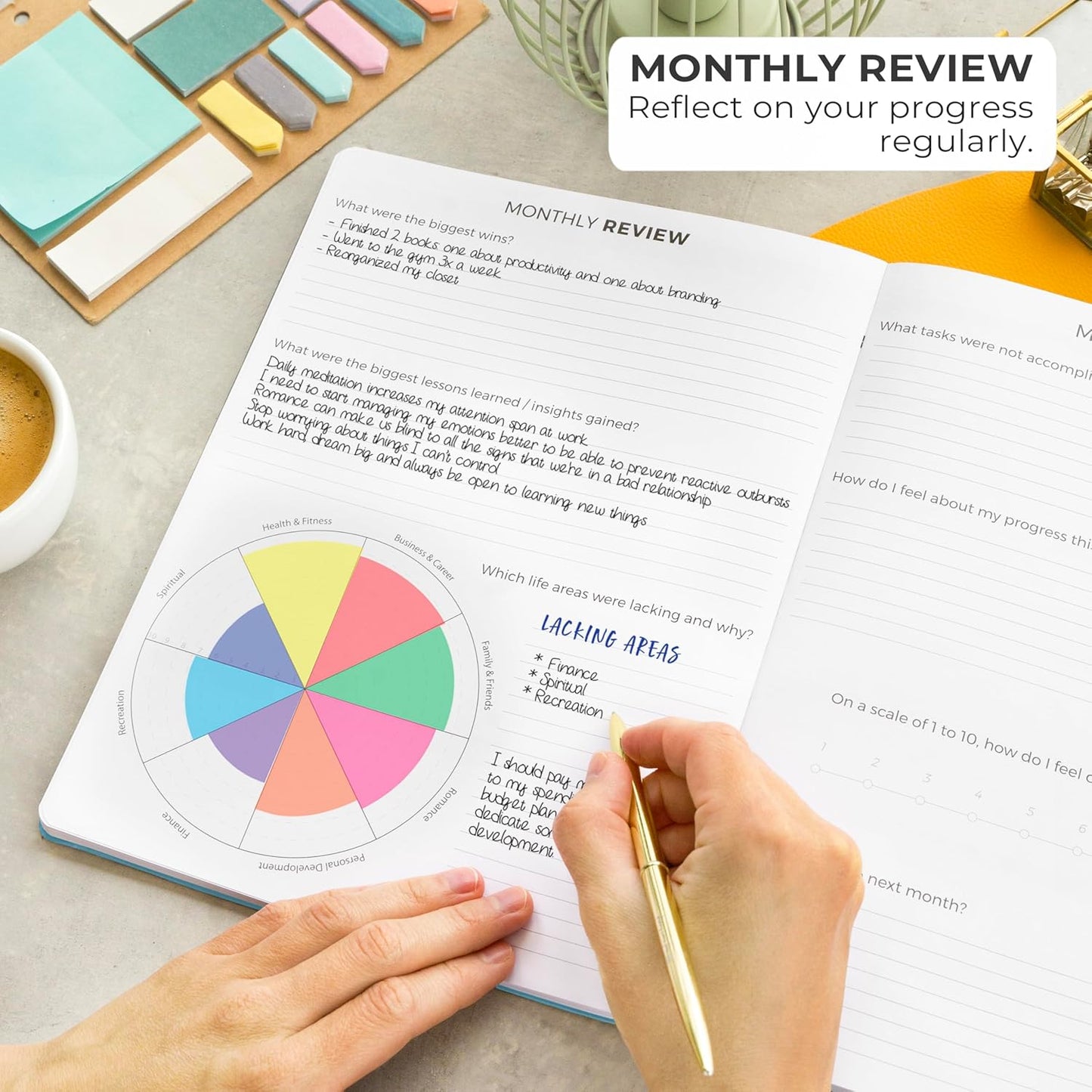 Clever Fox Planner PRO – Weekly & Monthly Life Planner to Increase Productivity, Time Management and Hit Your Goals, 8.5x11″ (Blue)