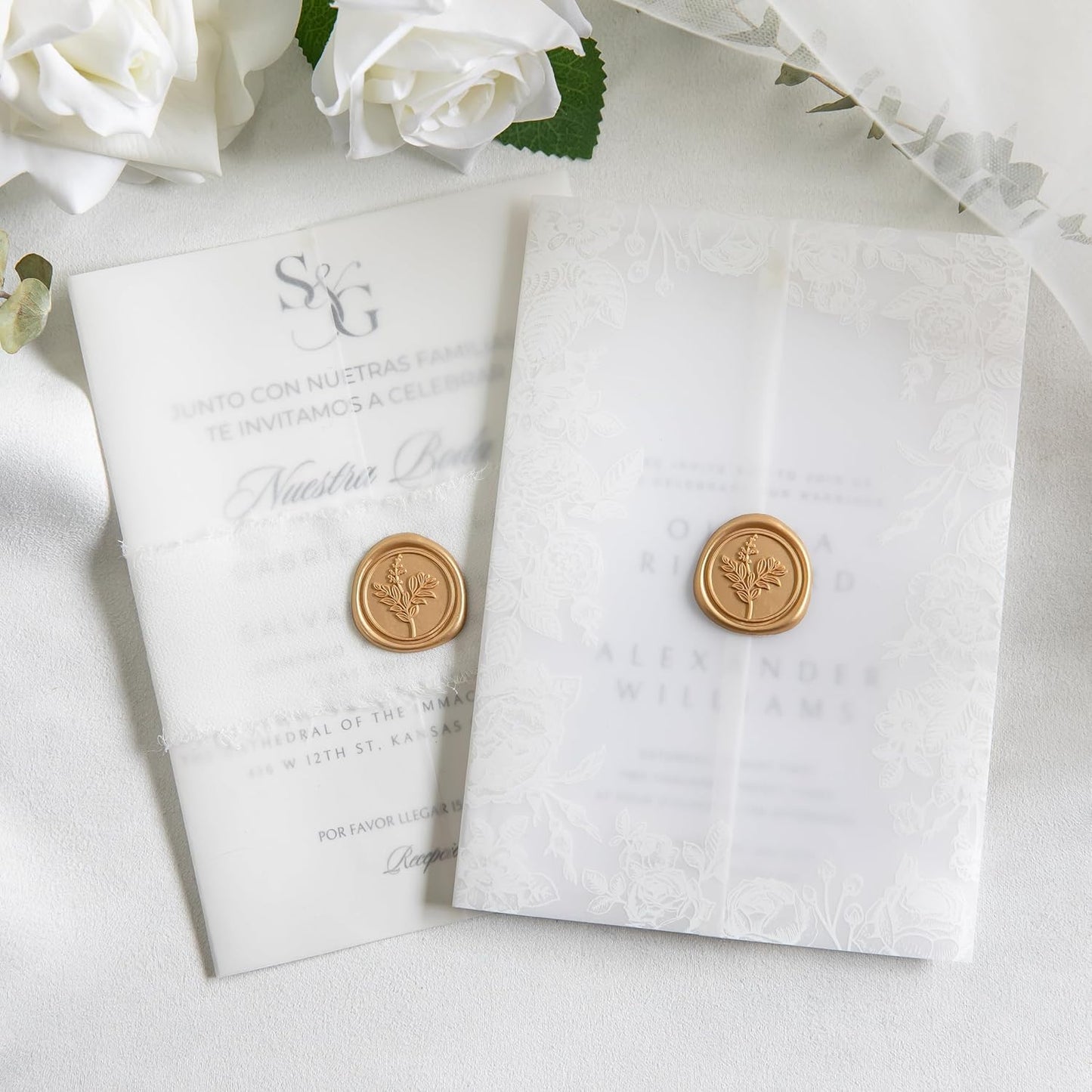 60 Pcs Gold Wax Seal Stickers, Wedding Invitation Accessories Envelope Stickers - Peferct for Wedding Accessories, Gift Box Craft Wrapping, Christmas Cards Envelope Seals (Gold)