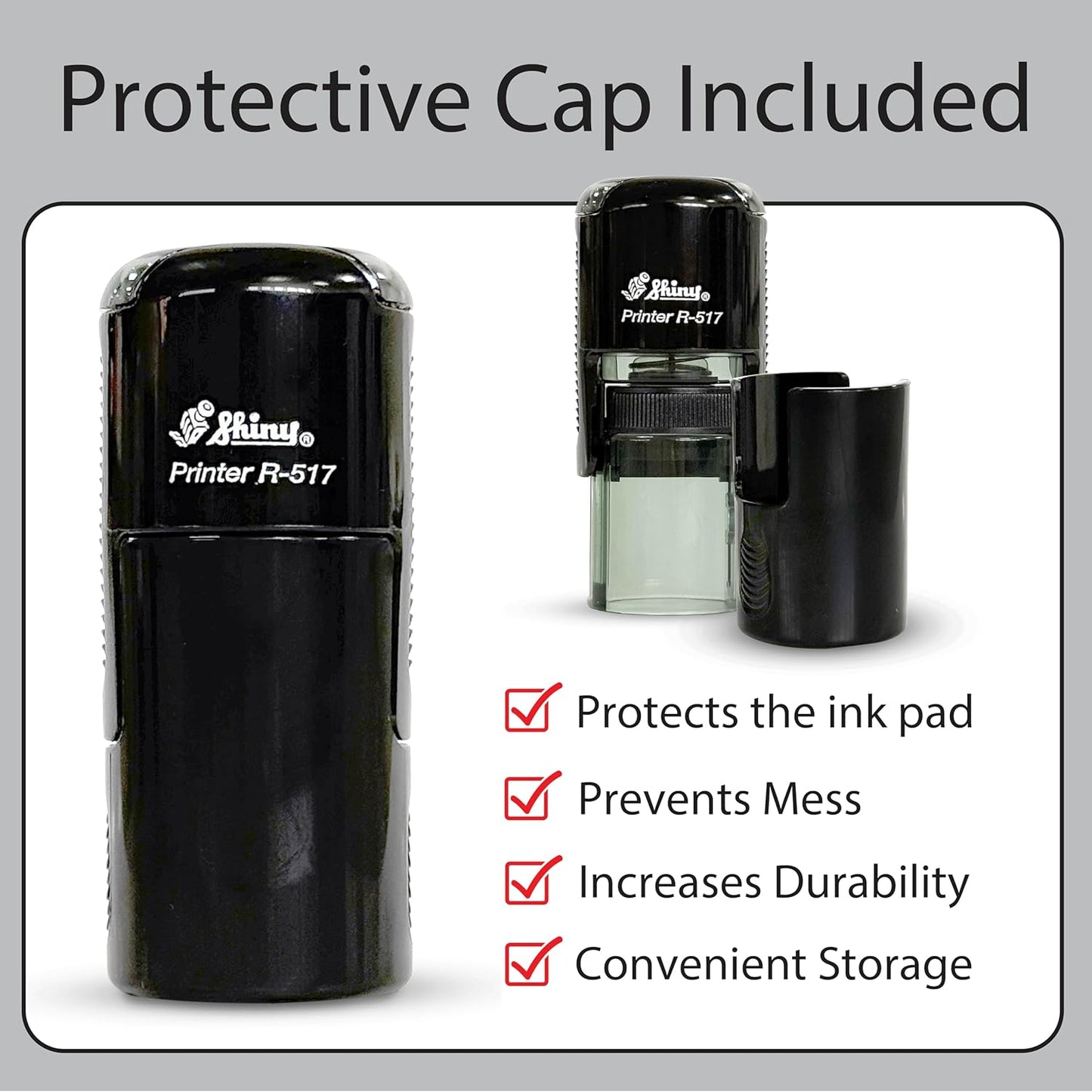 Shiny Wow Teacher Stamp, Round Self Inking Stamp for Classroom, Purple Ink