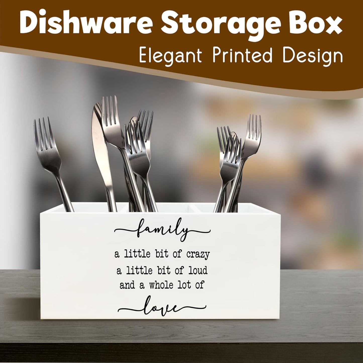 Family Signs Wooden Pen Holder for Home Decor Farmhouse Desk Shelf Decorations for Shelf Decorations, Family a Little Bit of Crazy Rustic Desk Decor for Home Office Table Pencil Holder