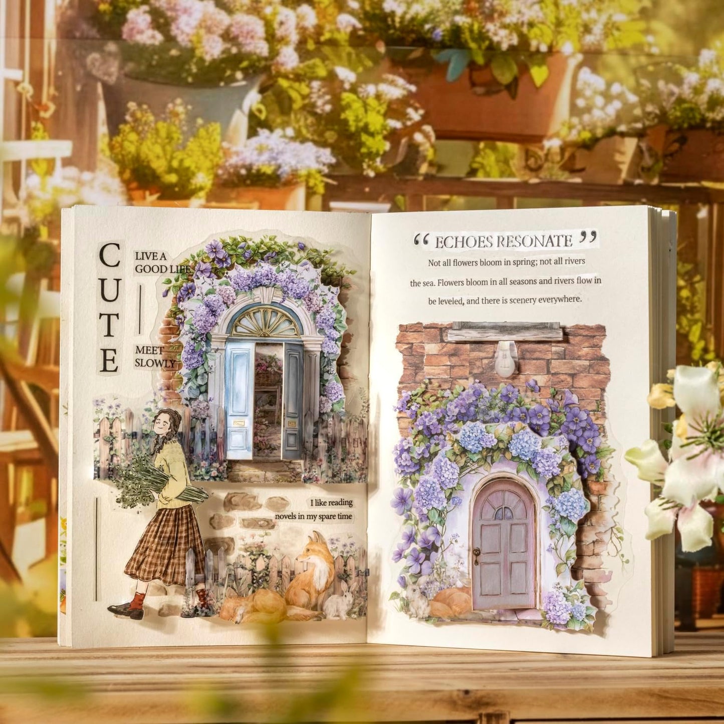 Pop-up Door Cardstock Sticker Set, 60PCS Fantasy Portal Stickers for Scrapbooking, Journaling, DIY Crafts and Planner Decoration