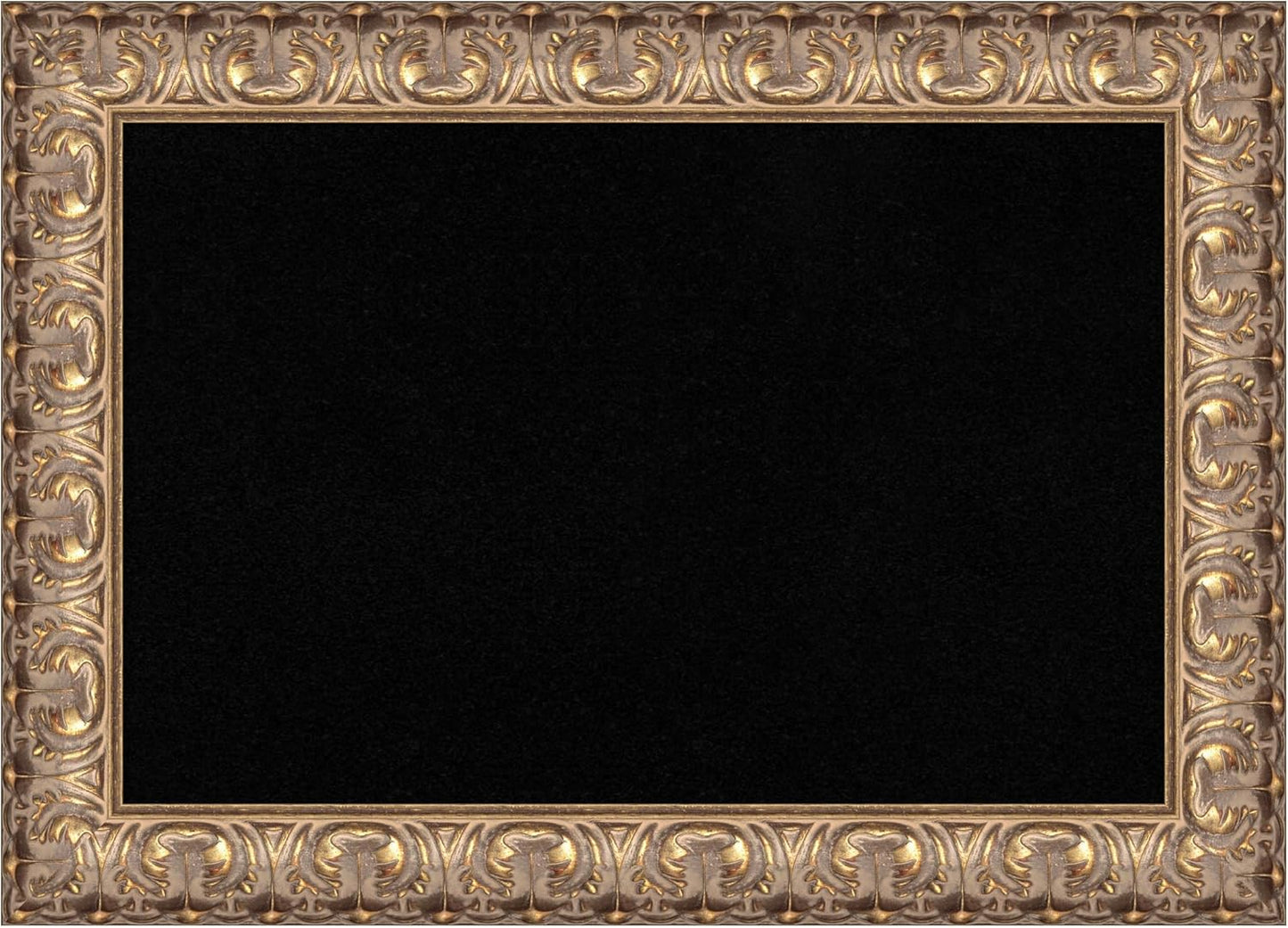 Amanti Art Black Cork Board for Wall, 15x21 Vision Board with Gold Wood Frame, Small Corkboard Office Decor for Home Organization, Traditional Corkboard Pinboard to Display Items for Home