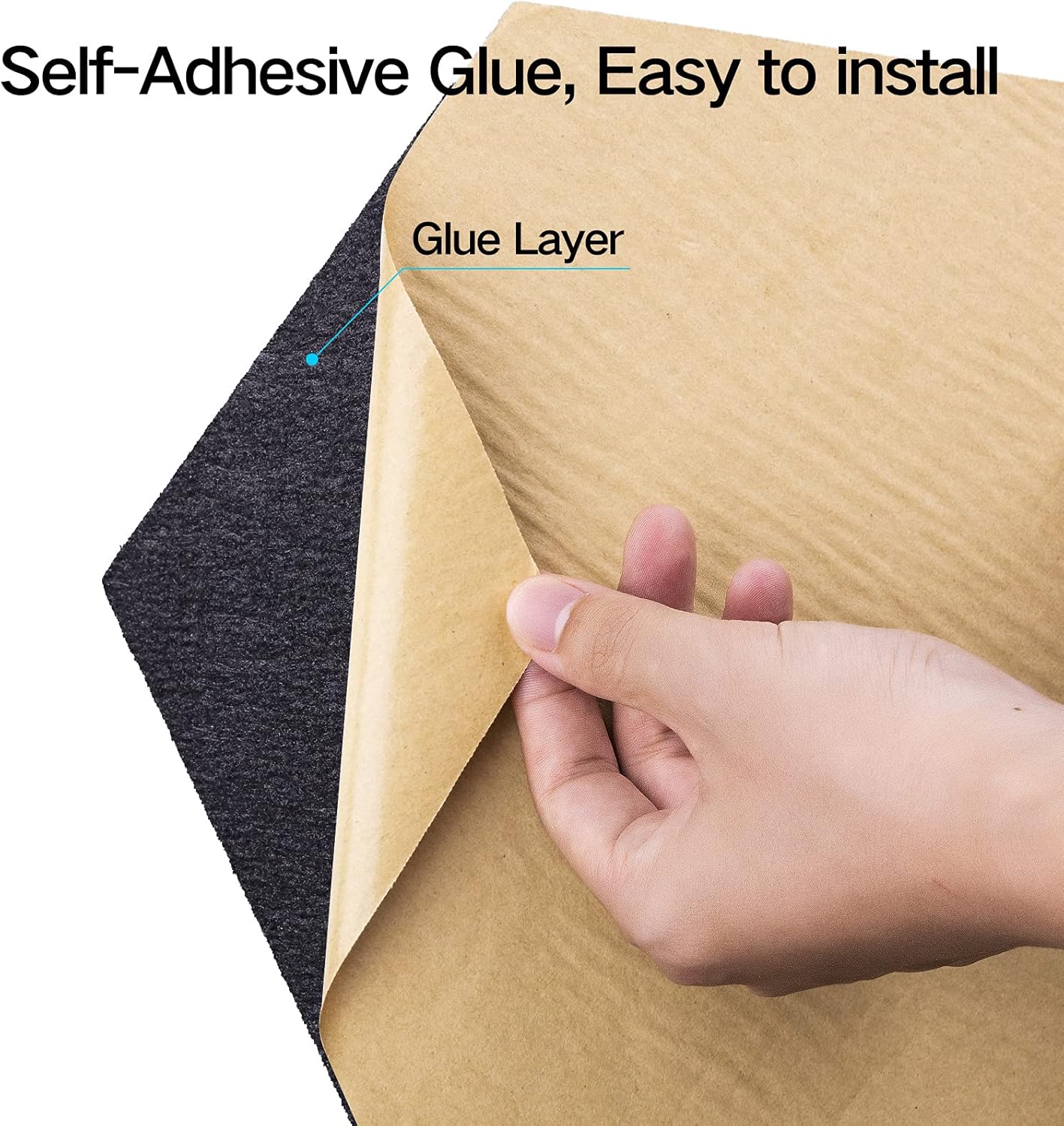 22 Pack Self-adhesive Acoustic Panels 12" X 10" X 0.4" - Sound Proof Foam Panels with High Density, Hexagonal Design, Flame Resistant, Absorb Noise and Eliminate Echoes(Black)