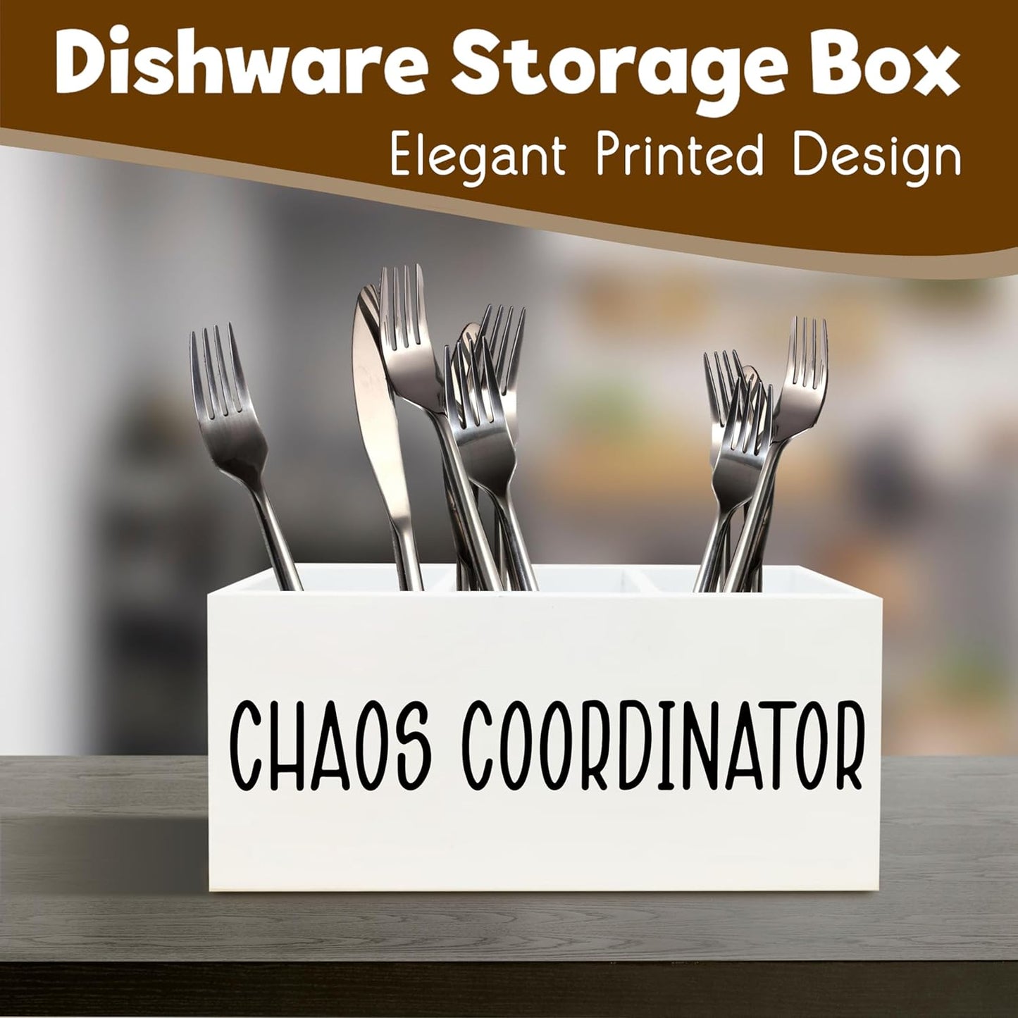 Chaos Coordinator Gifts Pen Holder for Desk, Thank You Appreciation Gift for Coworkers Boss Leader Manager Wooden Pen Pencil Holder Organizer for Office Desk Accessories