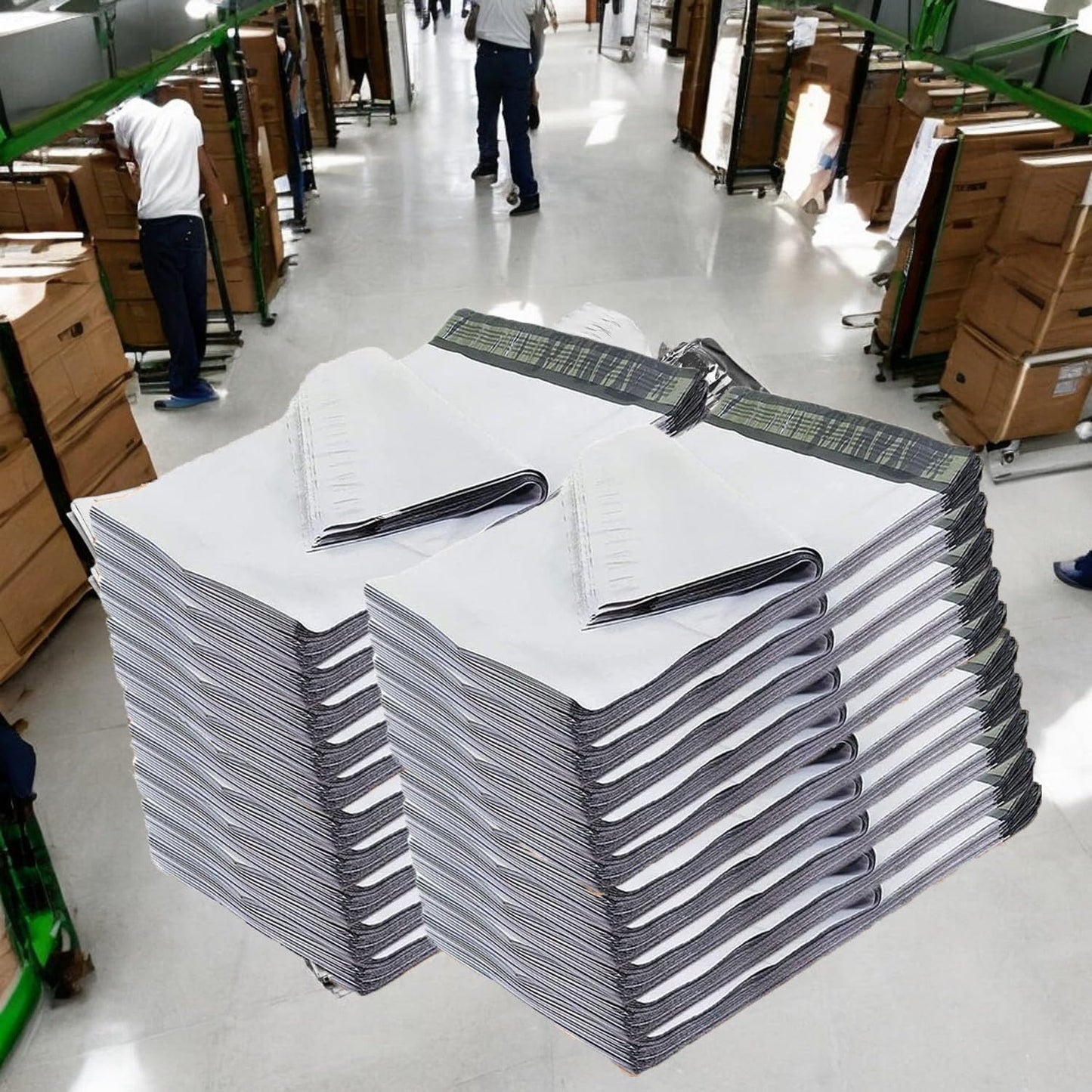 iMBAPrice 250 - 19x24 Premium Matte Finish White Poly Mailers Envelopes Bags (iMBA-7PM-250)