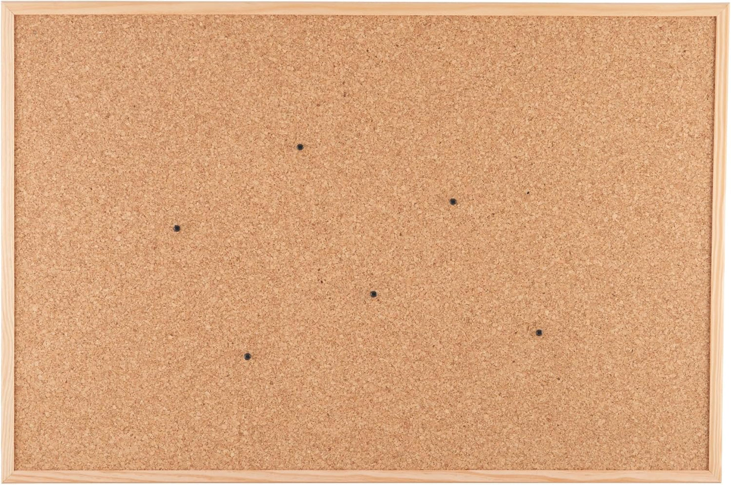 Go4Cork Framed Cork Bulletin Board - 23.6”x 15.7” | Premium Double-Sided Pine Frame Eco Cork Memoboard | Office, Home & Classroom Organization Decor | Pushpins & Set Up Accessories Included