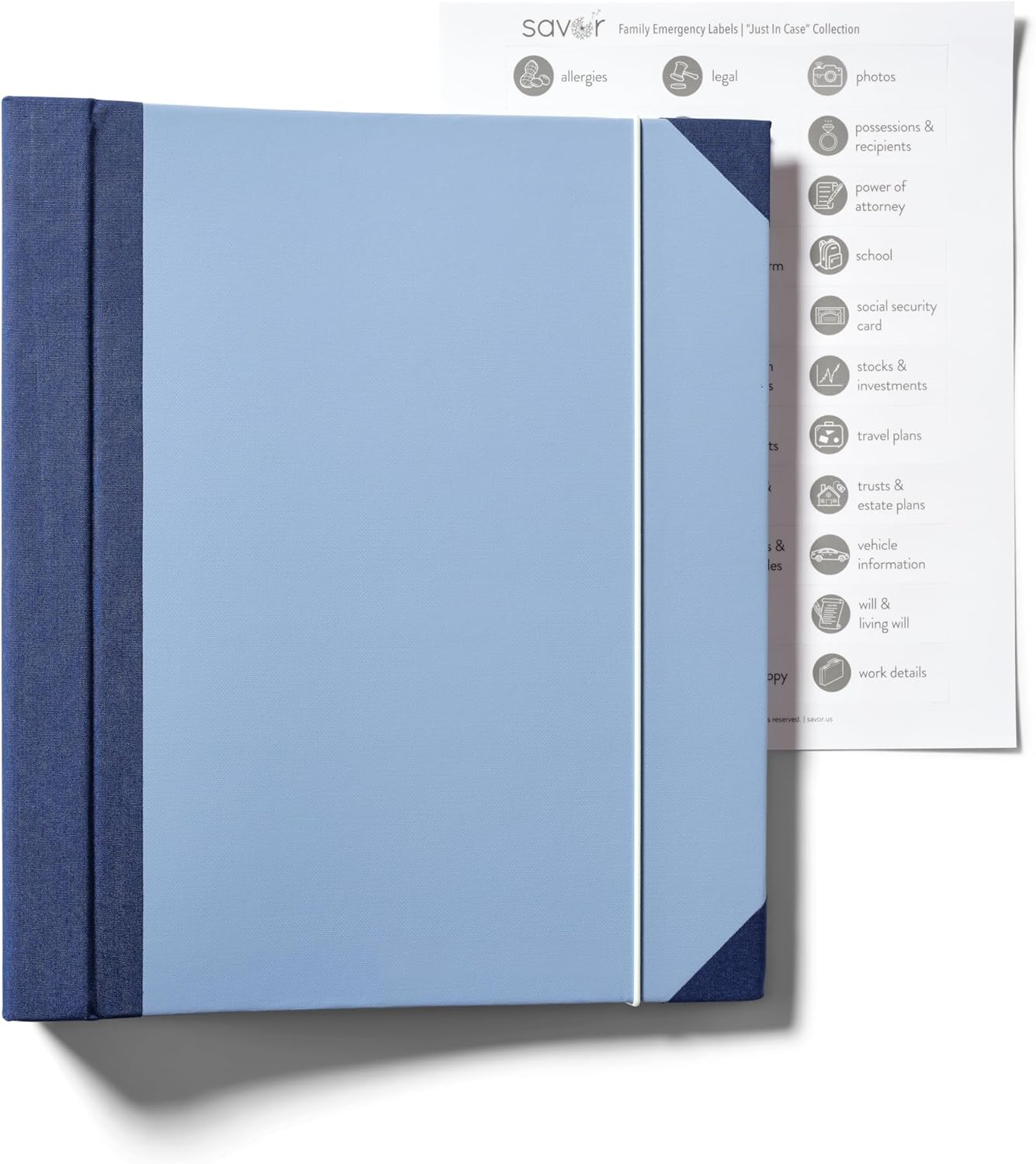 Savor | 2025 Edition in Case Go Missing™ Binder | Viral TikTok Folio for True-Crime Fans to Record Personal Info, Estate Planning & Emergency Preparation