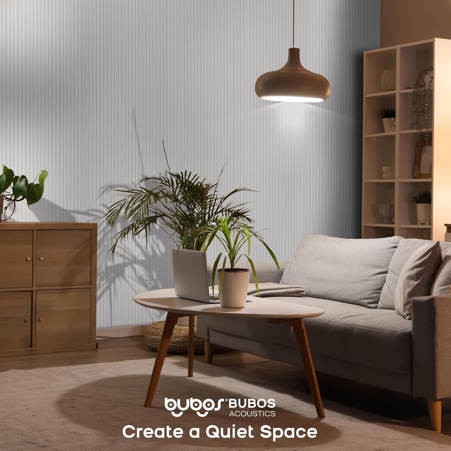 BUBOS 10 Pack Large Acoustic Panels,47.2" X 23.6" X 0.4" Acoustical Wall Panel,Self-Adhesive Sound Proof Foam Panels, Decorative Soundproof Wall Panels for Home Studio Office (White)