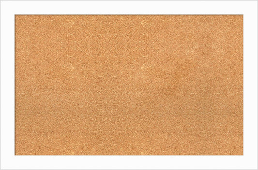 Amanti Art Natural Cork Board for Wall, 23x35 Vision Board with White Frame, Large Corkboard Office Decor for Home Organization, Casual Corkboard Pinboard to Display Items for Home Organization in