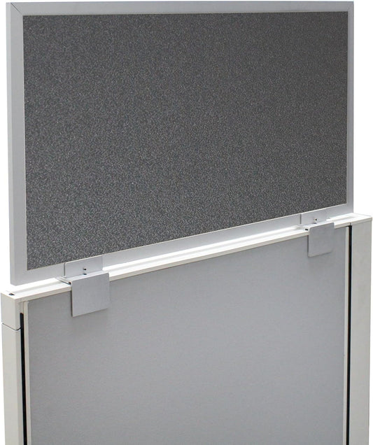 OBEX Acoustical Cubicle Privacy Screen Extender Desk Panel & Office Divider, Add Separation & Block Noise, 18" x 42", Graphite
