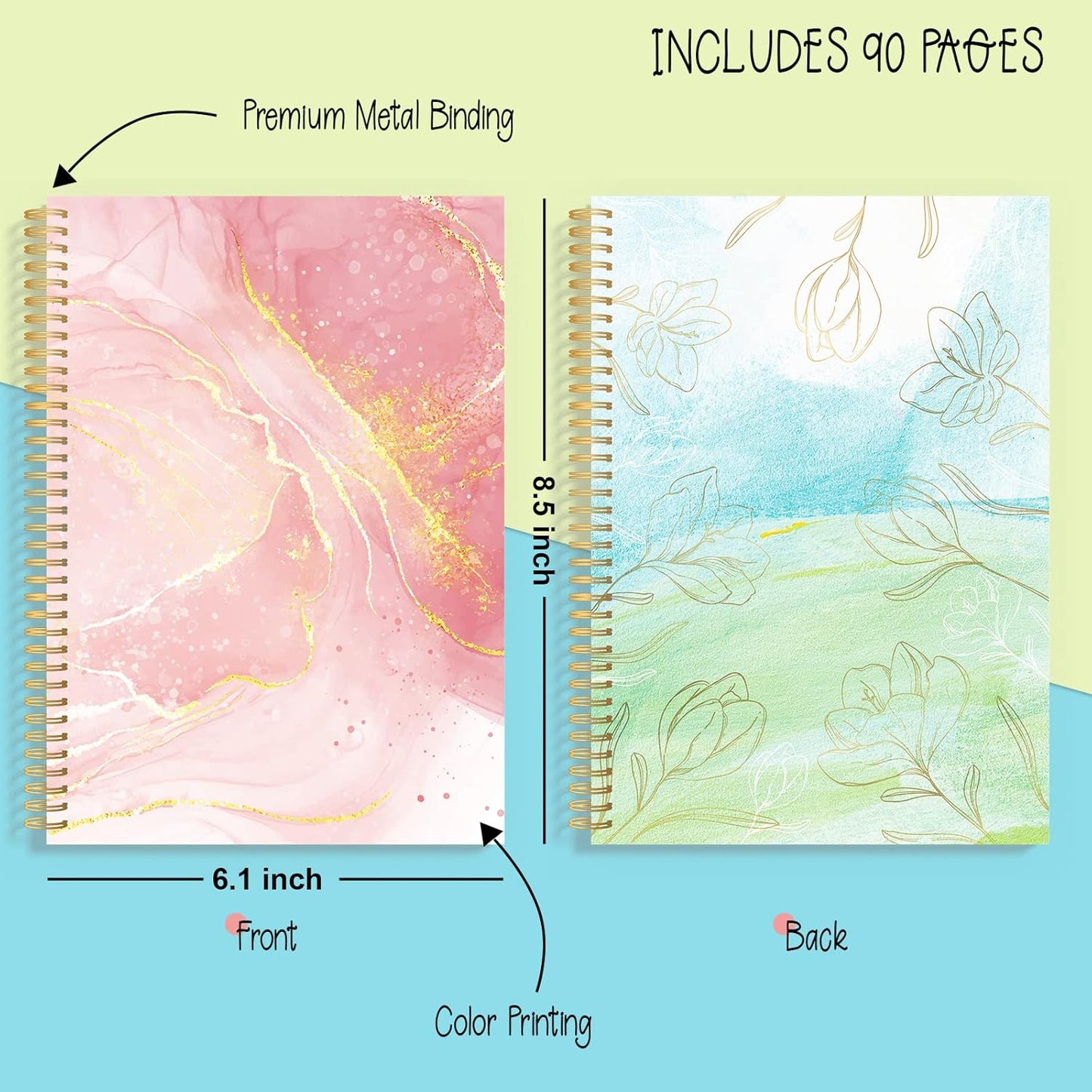 Gifts for Girls Age of 8 9 10 11 12 13 Years Old and Up, DIY Journal Set, Personalized Diary Stuff for Tweens Teens, Decorate Your Planner/Organizer, Journaling Arts Craft Kit. Ideal Toy Age 6-8