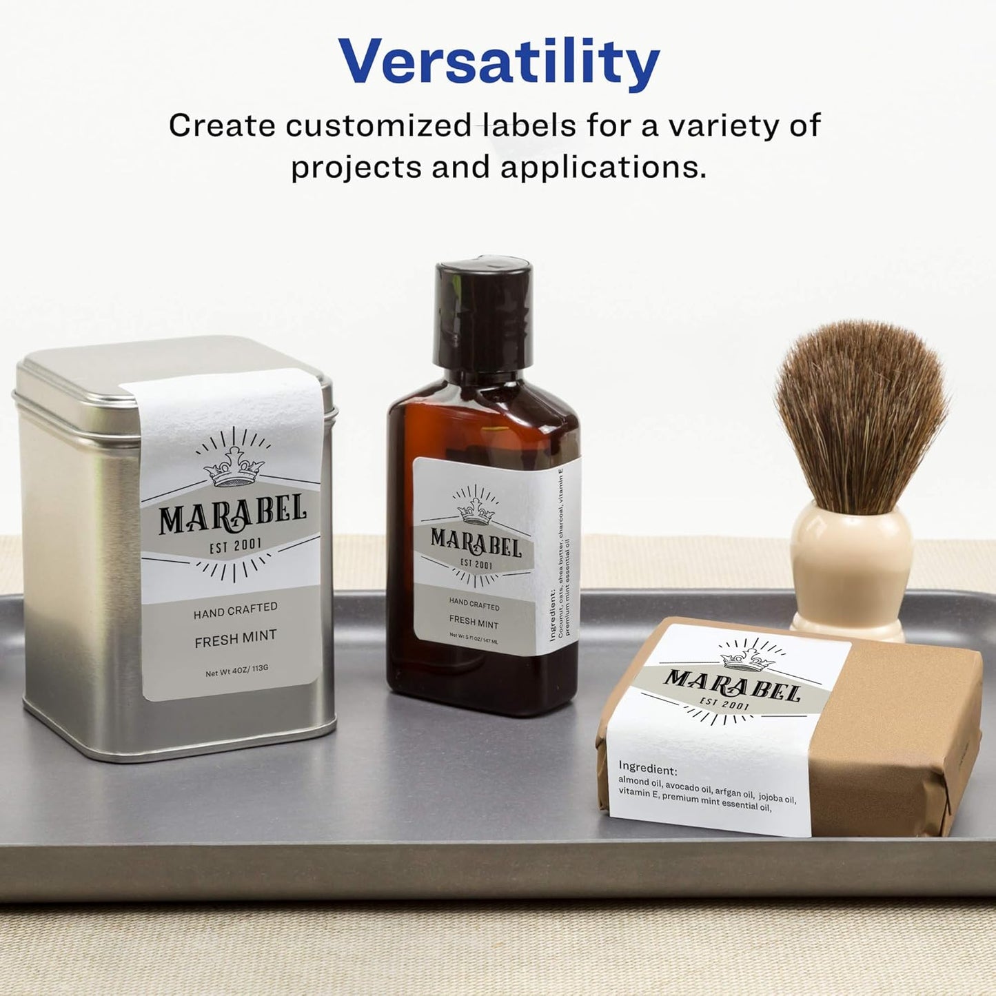 Avery Matte White Rectangle Labels, Sure Feed Technology, 2" x 4", 250 Matte White Printable Labels