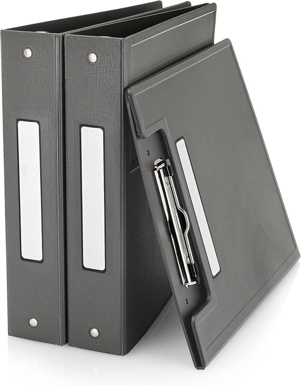 Carstens Adhesive Sticker Labels, 5 3/8” x 1”, Binder Labels for 1” Ring Binder Spines, White, Roll of 200