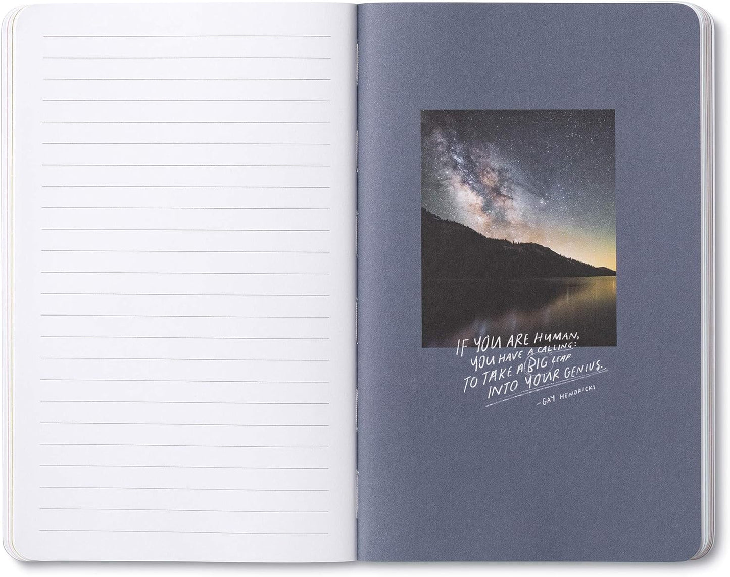 Compendium Softcover Journal - All serious daring starts from within. – A Write Now Journal with 128 Lined Pages, 5″W x 8″H