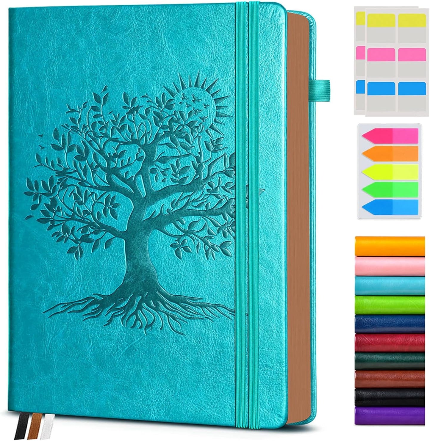 Vintage Leather Journal with 300 Numbered Pages,A4 Lined Journal for Men Women,Daily Journals for Writing,College Ruled Notebook for Work,School,Note taking,Travel Diary,Large (8.5" X 11.3")