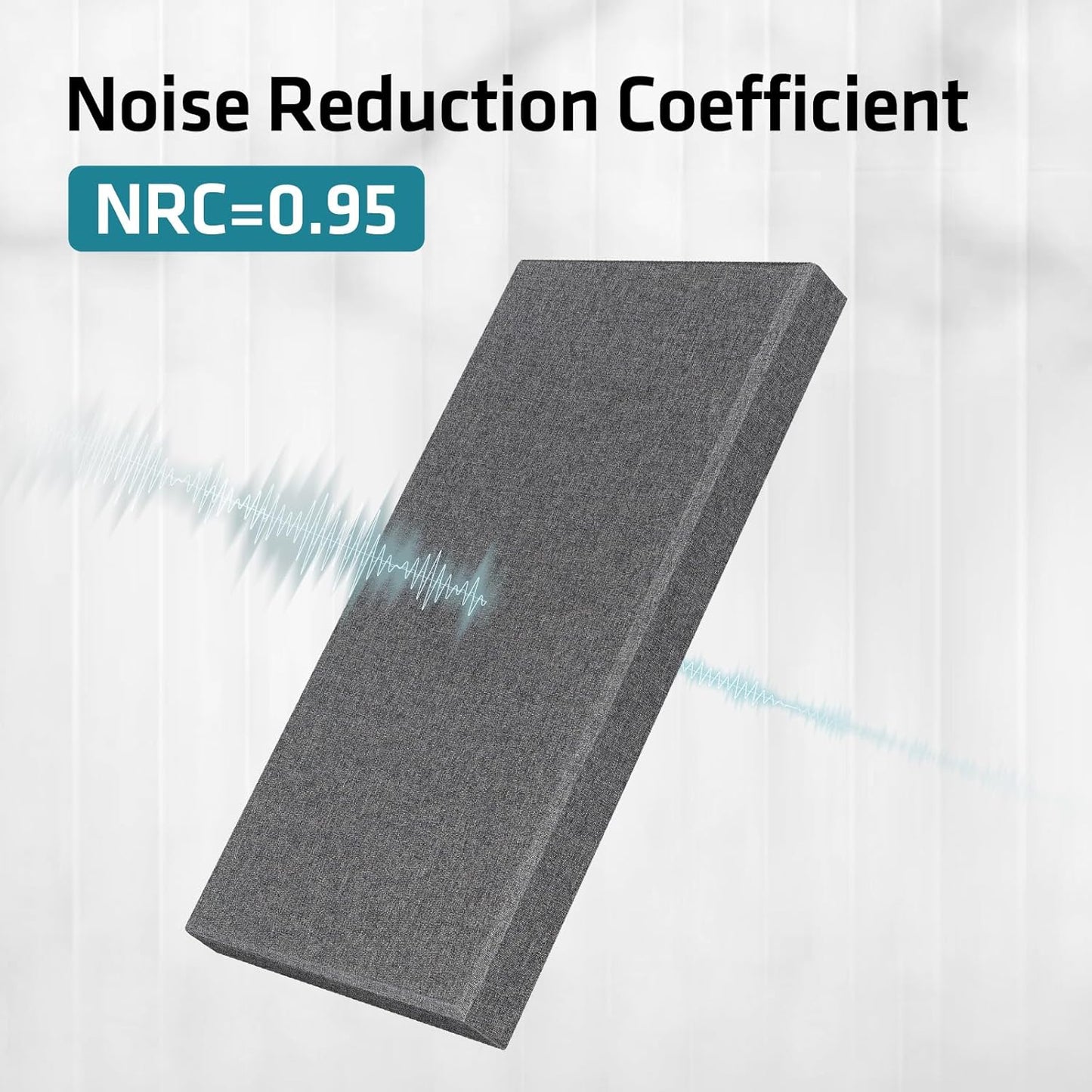 UMIACOUSTICS 2 PCS Acoustic Panels, Fiberglass Sound Absorbing Panels, Self-adhesive Sound Proof Panels for Studios, Office, Home Theater. (Heather)