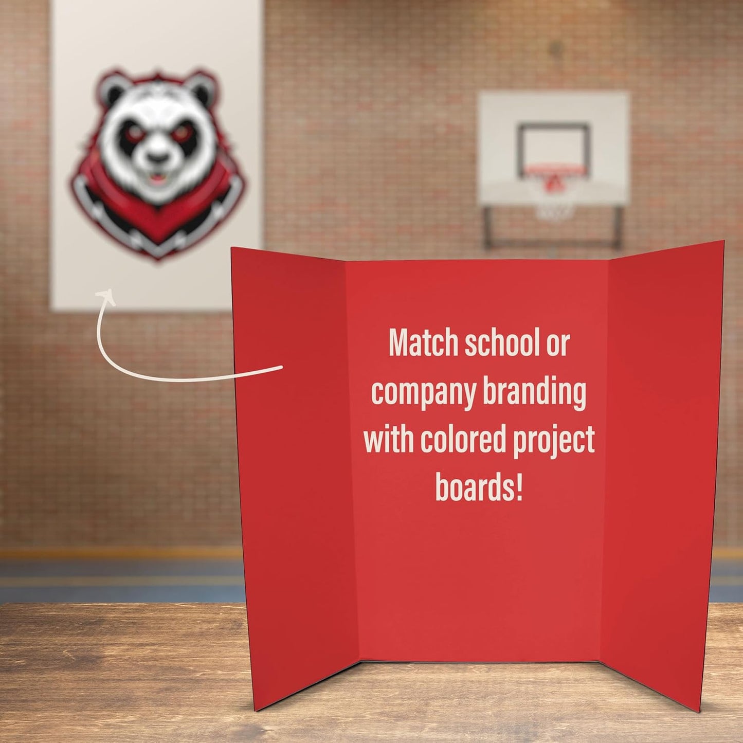 Flipside Products 36” x 48” Foam Project Boards for Presentations, Science Fair, School Projects, Event Displays and Trifold Picture Board - Red - 10 Pack