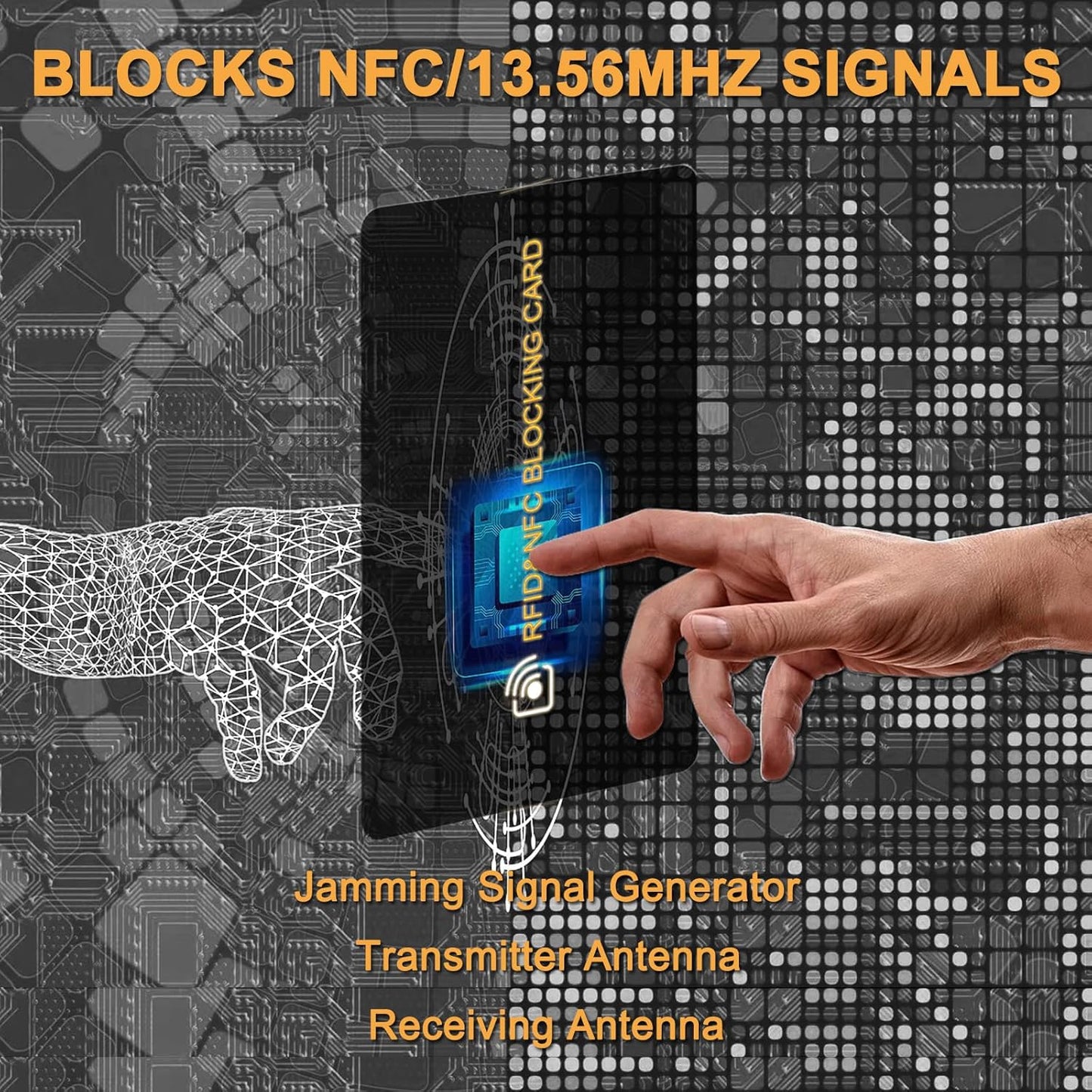 AYAIM 7Pack RFID Blocking Card, Protection Entire Wallet Shield, Credit Card Protector NFC Bank Debit Blocker, Identity Theft Prevention for Passport Travel Security, Perfectly Fits in Purse