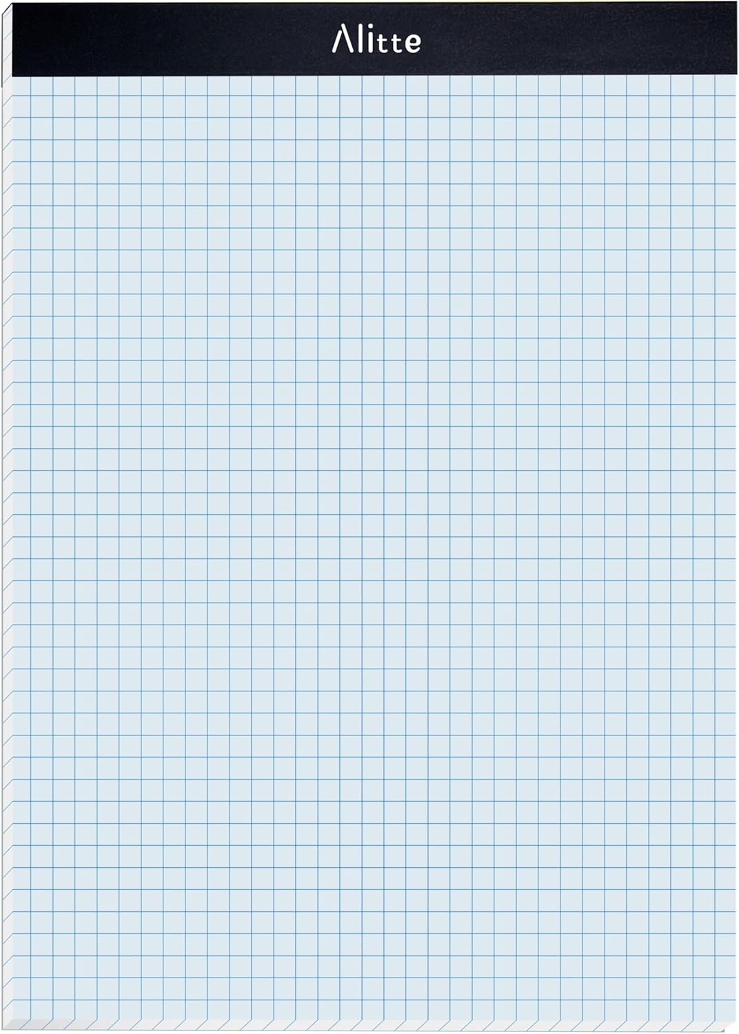 Graph Paper Pad, Pack of 1, White Letter Size - 4x4 Quad Grid Paper, Easy-Tear Perforations, 8.5 x 11 Cardboard Backing - Graph Notepads for School, Office -50 Sheets per Pad