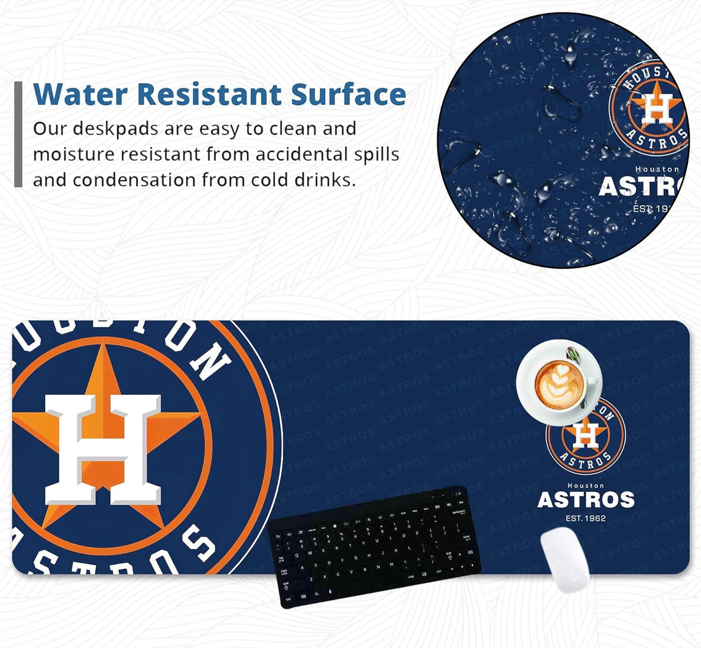 Large Gaming Mousepad XXL Big Cute Desktop Mat Laptop Keyboard Mouse Mat Desk Pad Big with Stitched Edges Non-Slip Rubber Base Mousepad