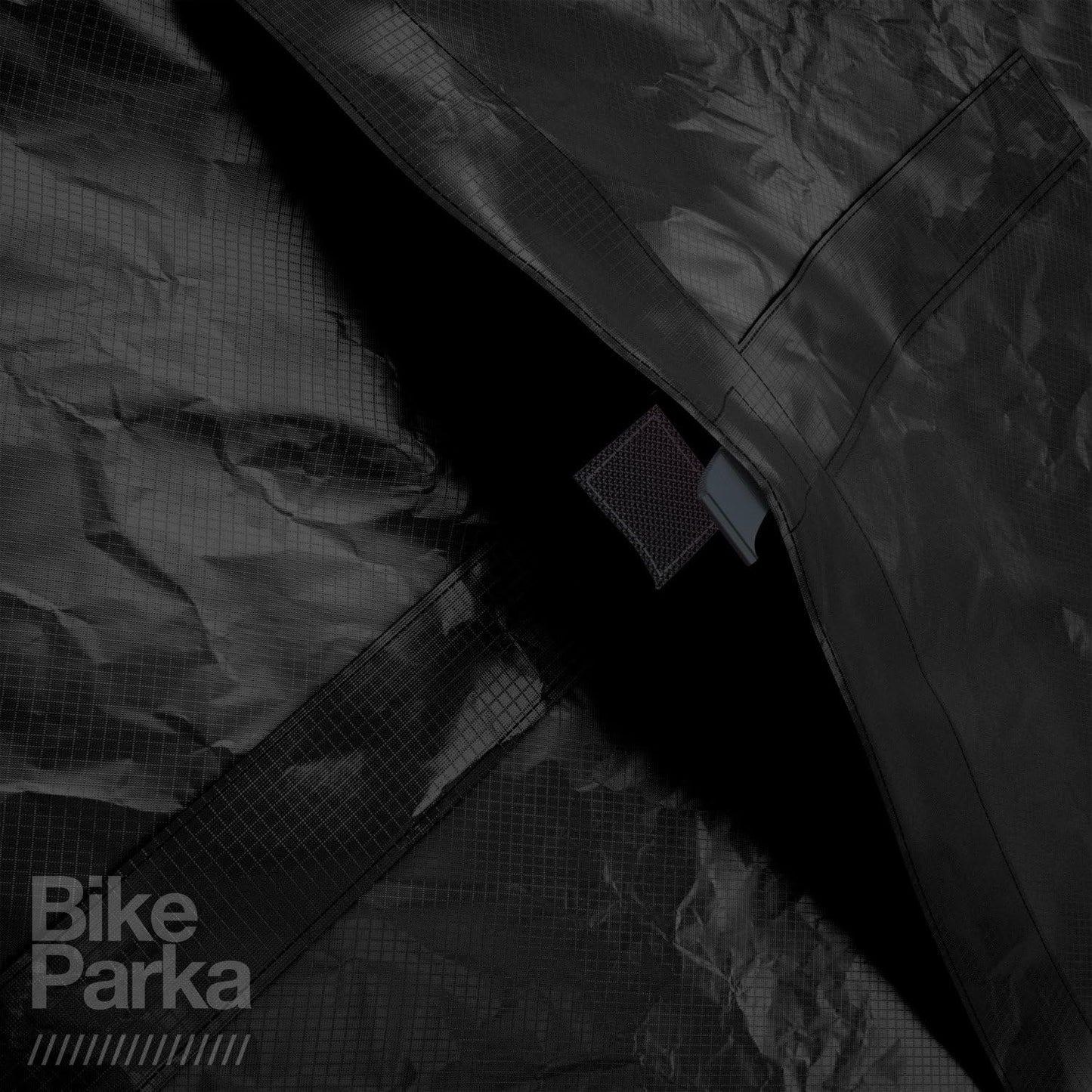 Urban Bike Cover - Waterproof & Durable with Lock-Through Panels, RipStop fabric, Adjustable for Any Bike, Attachable Stuff Sac - Ideal for Bikes in Daily Use (Ink Black)