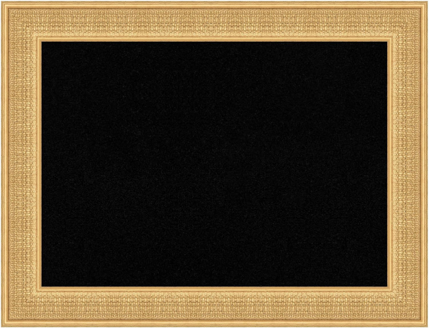 Amanti Art Black Cork Board for Wall, 26x34 Vision Board with Gold Wood Frame, Medium Corkboard Office Decor for Home Organization, Traditional Corkboard Pinboard to display items for home