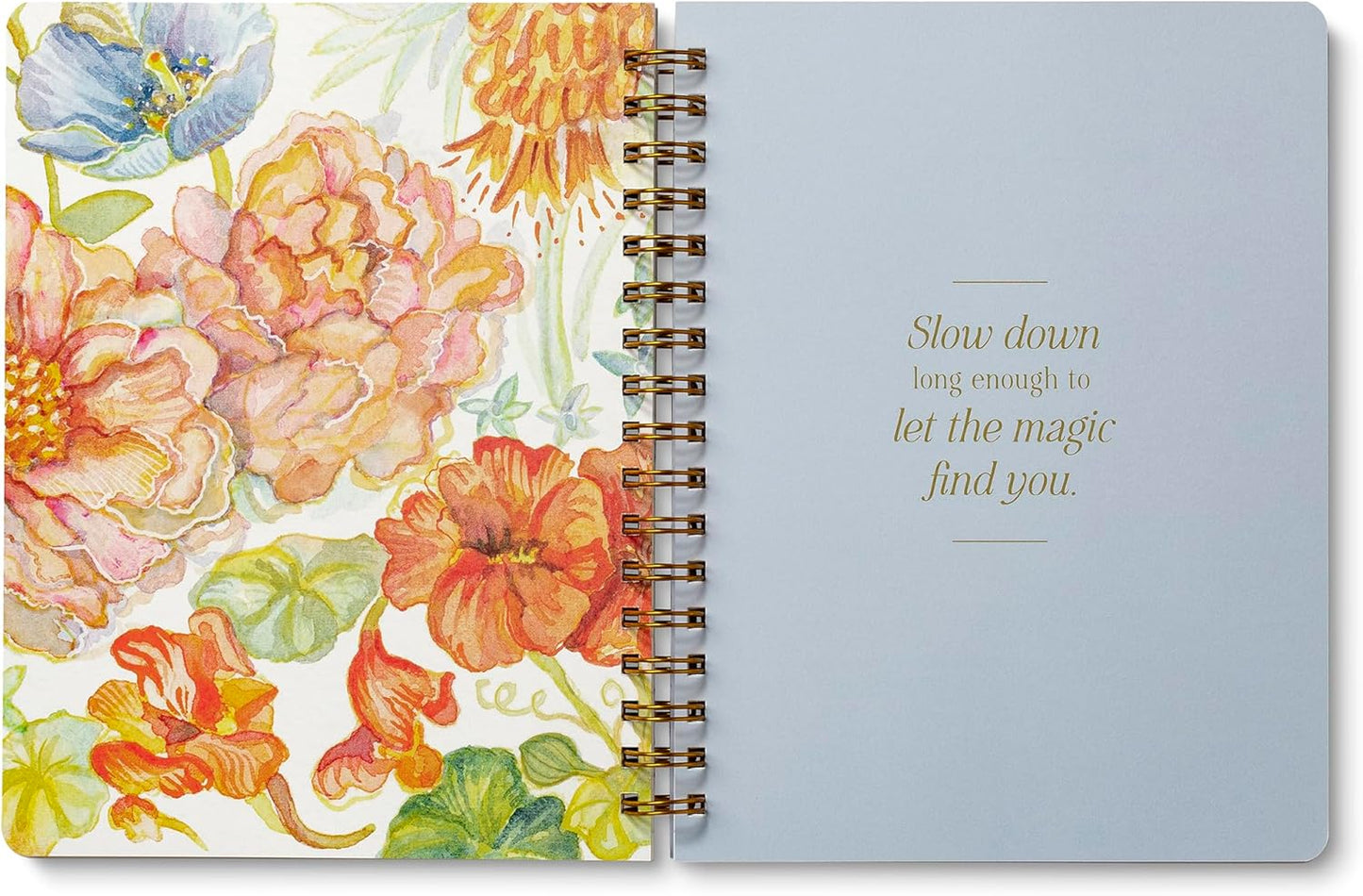 Compendium Spiral Notebook – Seek Out Beauty Where It Lives. – A Designer Spiral Notebook with 192 Lined Pages, College Ruled, 7.5" W x 9.25" H