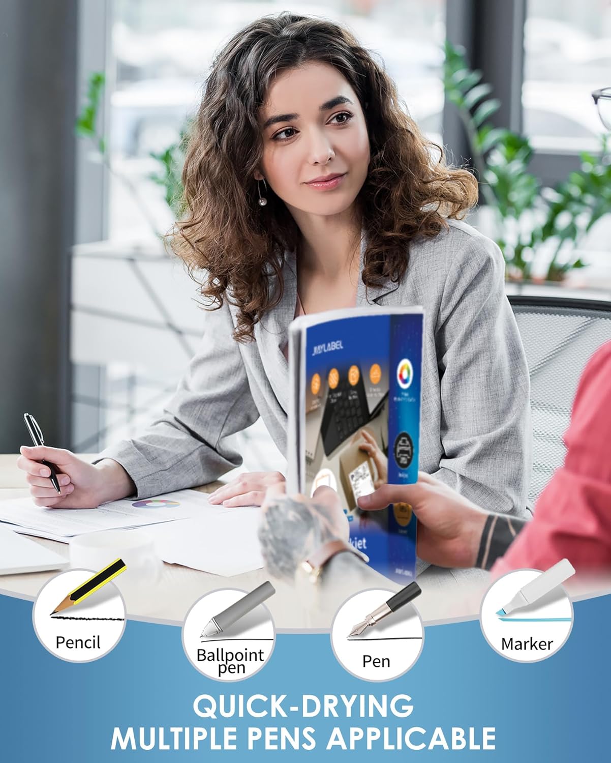 Shipping Label Address Mailing Stickers 2”x4” 100 Sheets Paper for Inkjet Laser Printer Printable Name Tags Printing Labeling to Write on Envelopes File Folder Blank Matte White 8.5 x 11 Letter Size