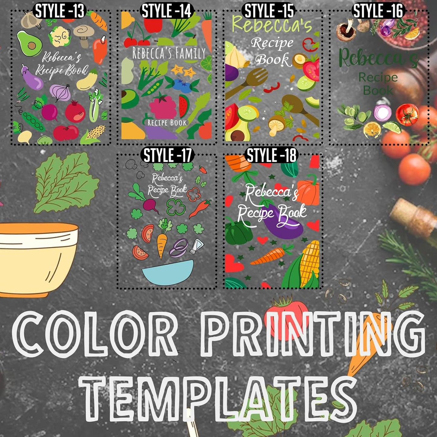 ubjva Personalized Recipe Book Custom Printed Leather Recipe Book to Write in Your Own Recipes Family Cookbooks Journal for Mom Dad Wife Daughter