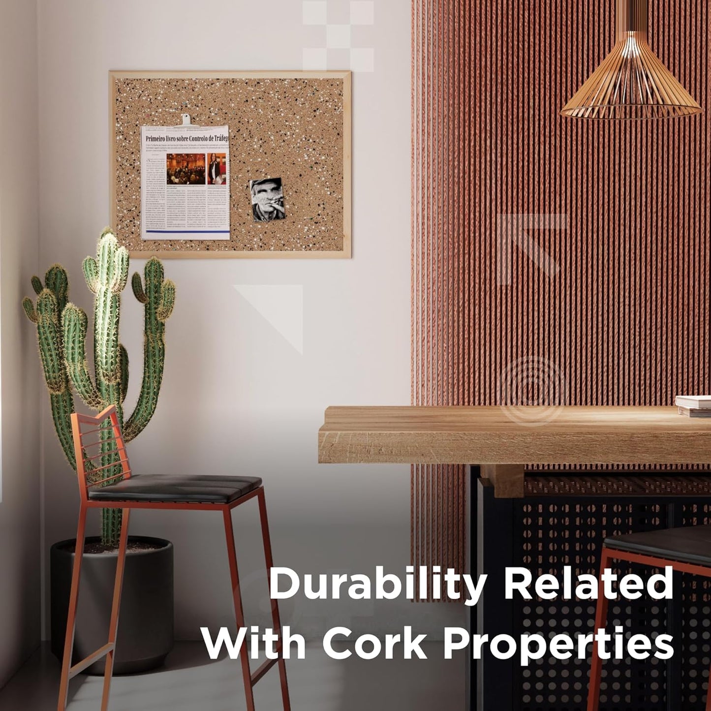 Go4Cork Framed Cork Bulletin Board - 35.4”x 23.6” | Premium Double-Sided Pine Frame Eco Cork Memoboard | Office, Home & Classroom Organization Decor | Pushpins & Set Up Accessories Included