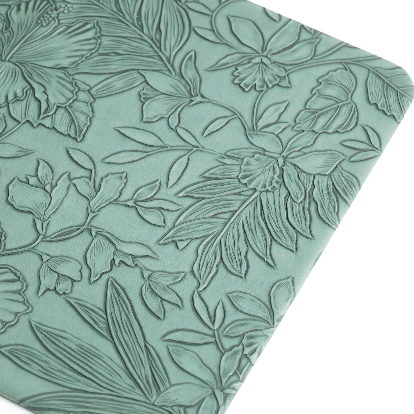 Portable Small White Board Dry Erase Board, Reusable 9.5 * 6.6in Notebook Memo, Office Home Supplies Desk Accessories(1-Carved Green)