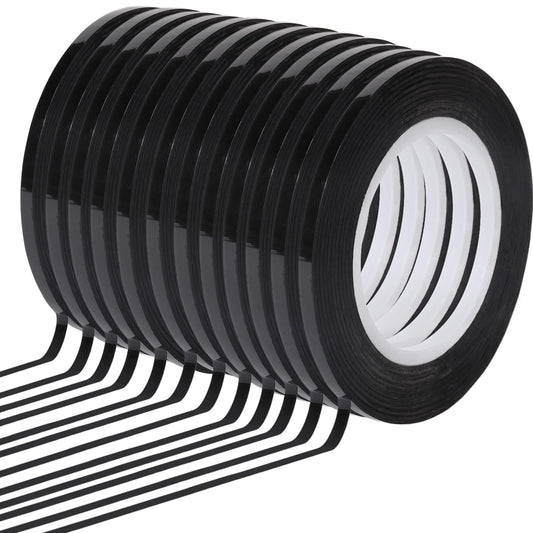 Mr. Pen- Black Whiteboard Tape, 12 Pack - Thin Grid Tape for Whiteboards & Dry Erase Boards