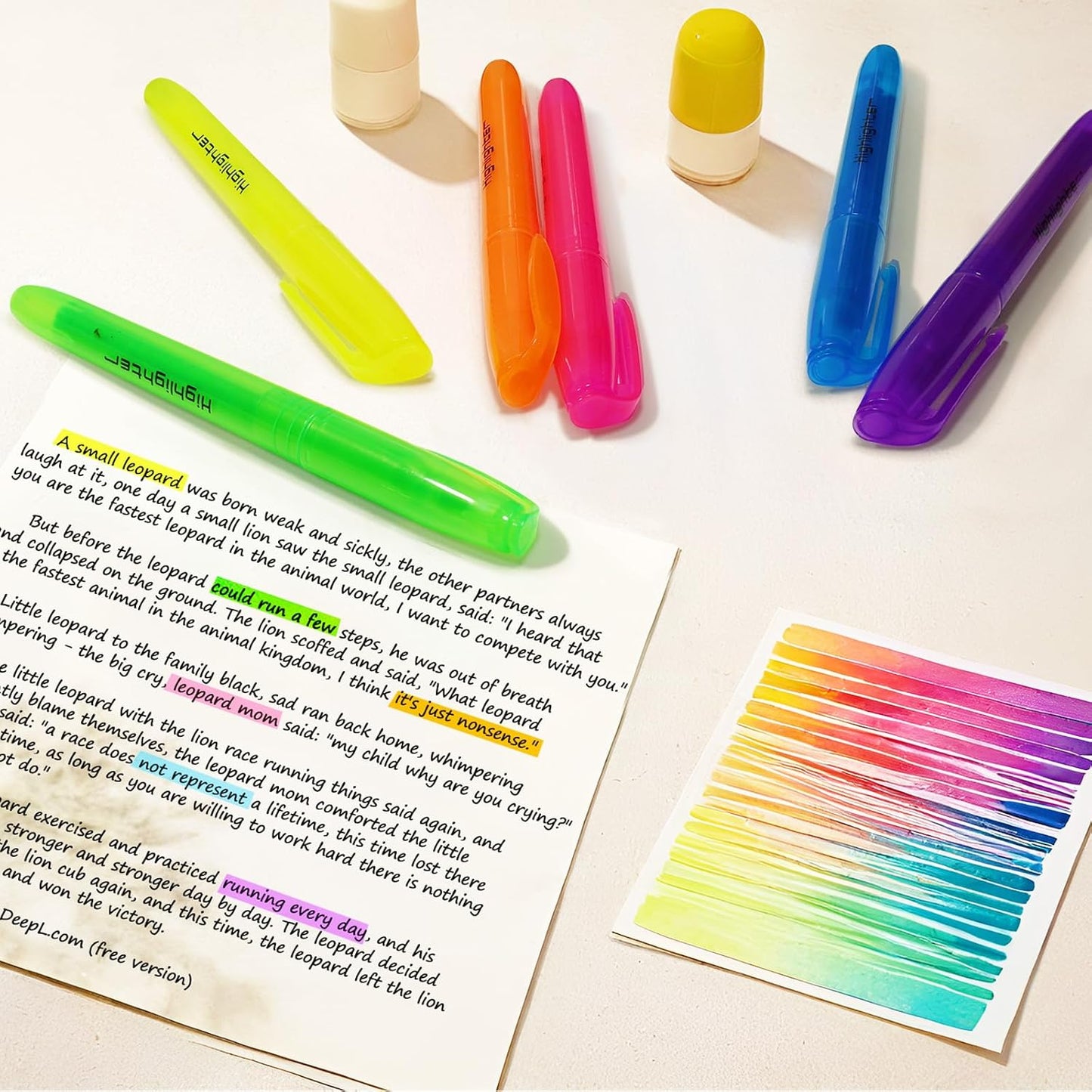 240 Pieces Highlighter Bulk Assorted Colors Highlighter Markers Chisel Tip Highlighters Pens Bundle for School Classroom Office (240)