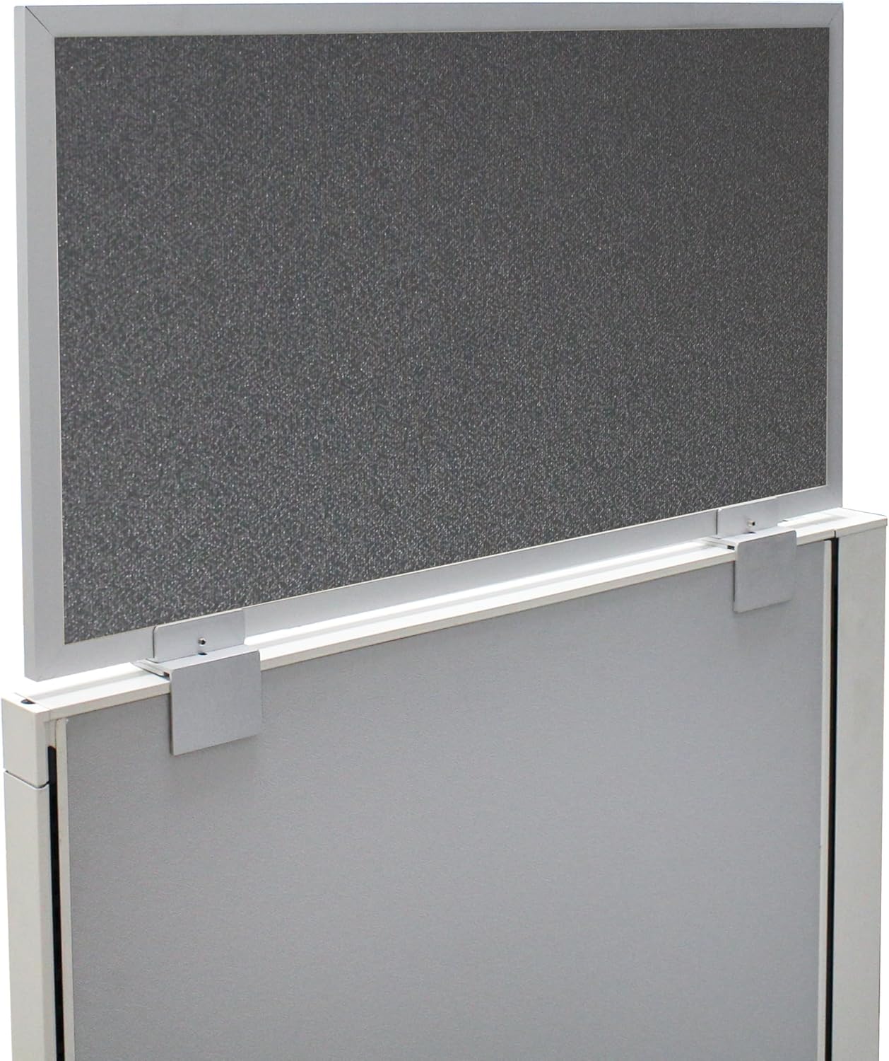 OBEX Acoustical Cubicle Privacy Screen Extender Desk Panel & Office Divider, Add Separation & Block Noise, 24" x 24", Graphite