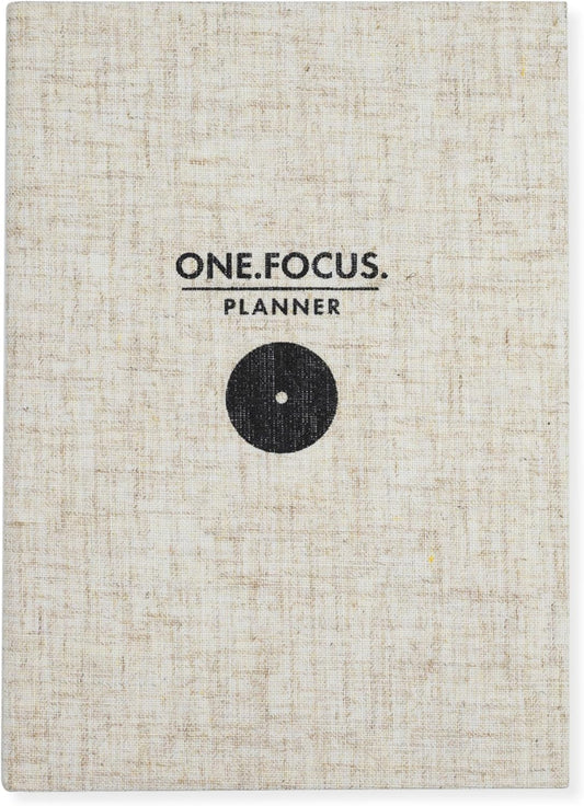 ONE FOCUS Planner: 90-Day Undated Daily Planner for ADHD and Productivity - Goal Setting, Anxiety Relief, Mindfulness Exercises, Gratitude, and Habit Tracker for Focus & Clarity - Ideal for Neurodivergent Adults & Busy Professionals, A5 Linen
