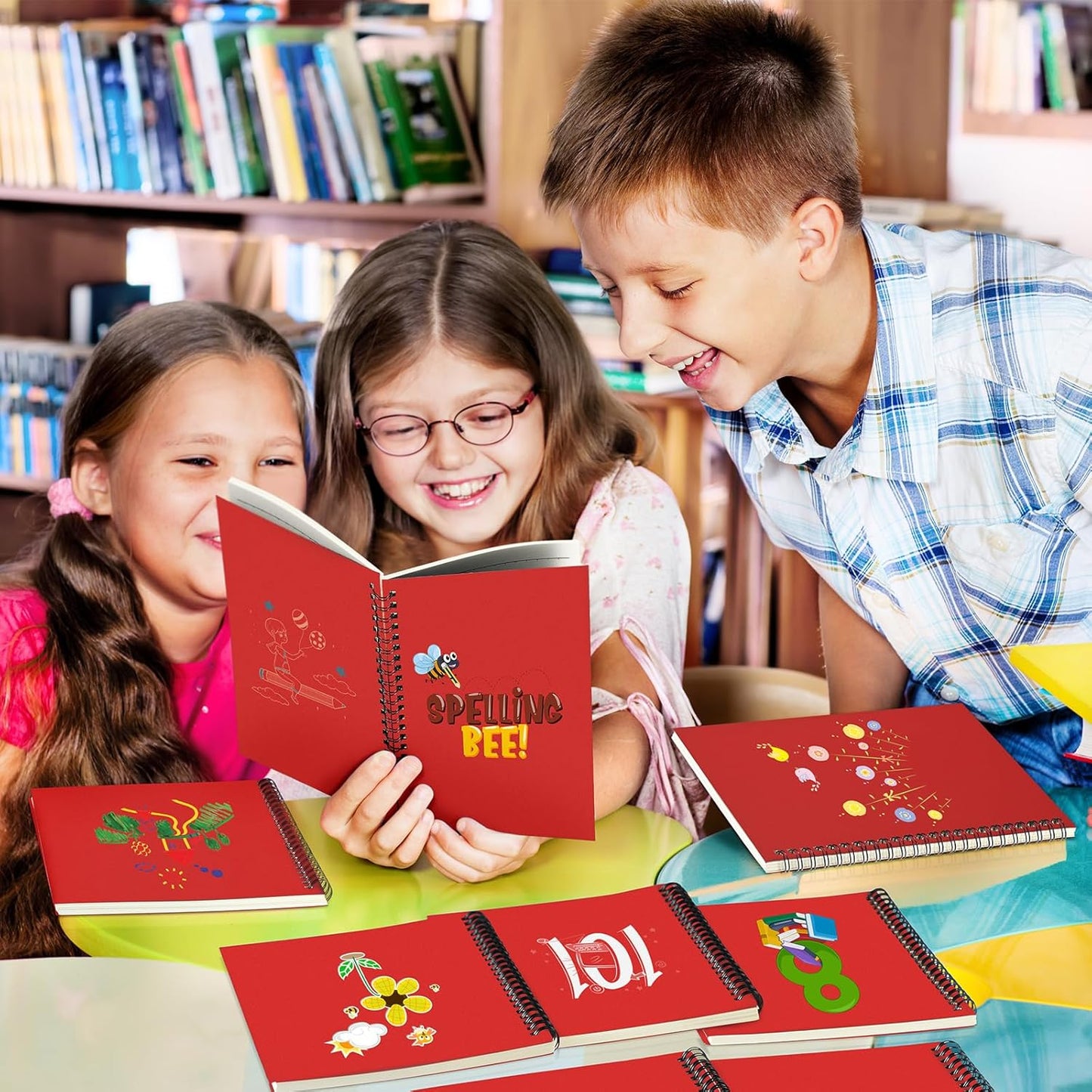 Yahenda Spiral Notebook Bulk A5 Journal Lined 8.3'' x 5.5'' Writing Composition Paper Small Notepad Subject Notebook for Students Office Business Back to School Supplies(Red,72 Pcs)