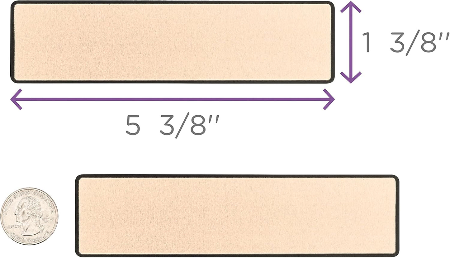 Carstens Adhesive Sticker Labels, 5 3/8” x 1 3/8”, Binder Labels for 1.5” – 4” Ring Binder Spines, Salmon, Roll of 200