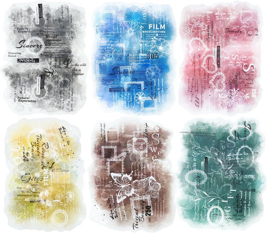 Lace PET Stickers, 60 PCS Vintage Ephemera for Scrapbooking, Journaling, Crafting, DIY Projects, and Art Supplies