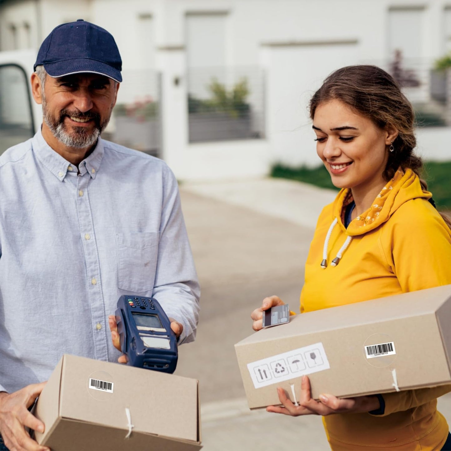 1000 PCS Round Clear Seal Stickers, Transparent Envelope Mail Wafer Seal Self Adhesive Package Circle Label Dots with Perforation Line for Envelopes, Boxes and Gift Packaging (2” in Diameter)