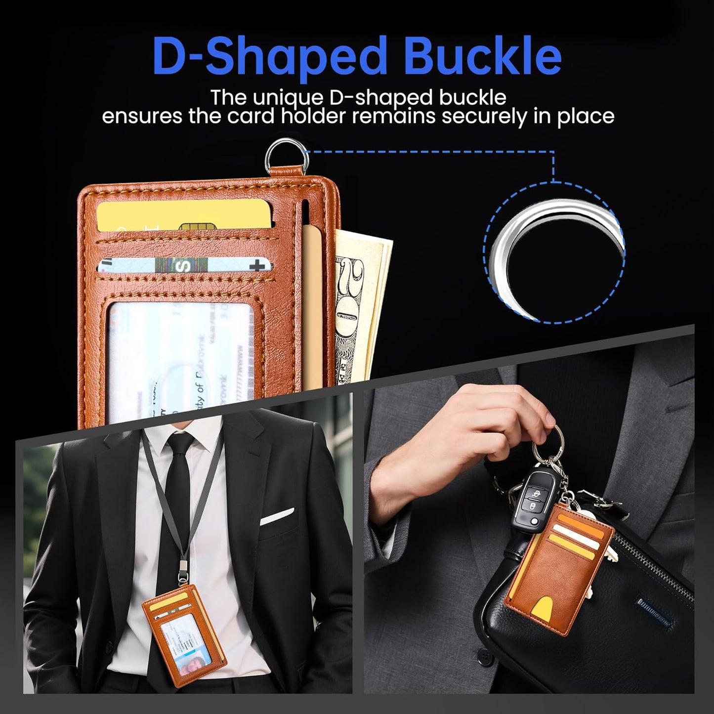 Mayski Slim Wallet, Credit Card Holder for Women, Minimalist Front Pocket RFID Blocking Card Cases, Small Wallet Women Men(Oiled Wax Brown)