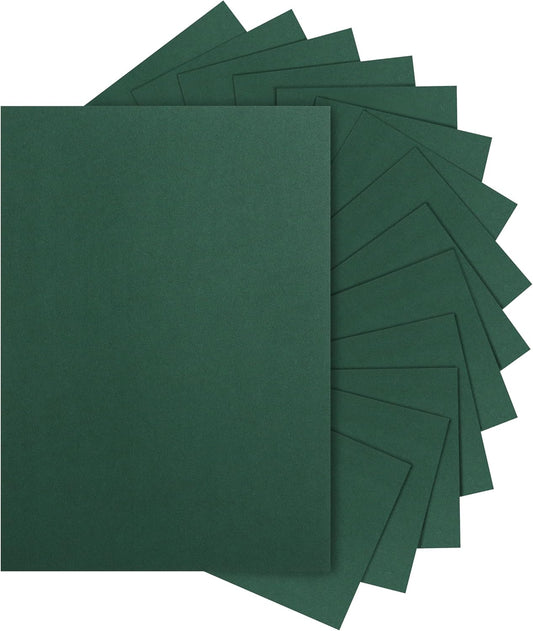 40 Sheets Dark Green Cardstock 8.5 x 11 Crafts Paper, 200gsm/75lb Premium Christmas Green Card Stock for Cards Making, Greeting Cards, School, Menus, Birthday Decorations, Office