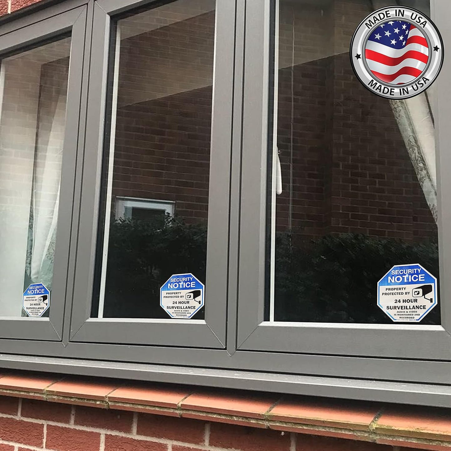 Psyfer® (Fade-Free) 6 Pack - 2⅝" UV Security Stickers [Made in USA]